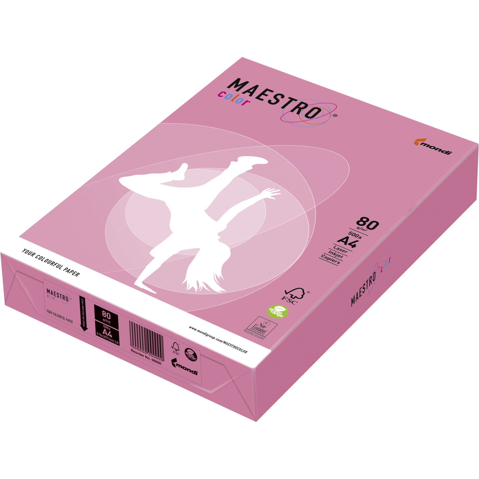 Kopierpapier MAESTRO® Color pastellfarben, DIN A5