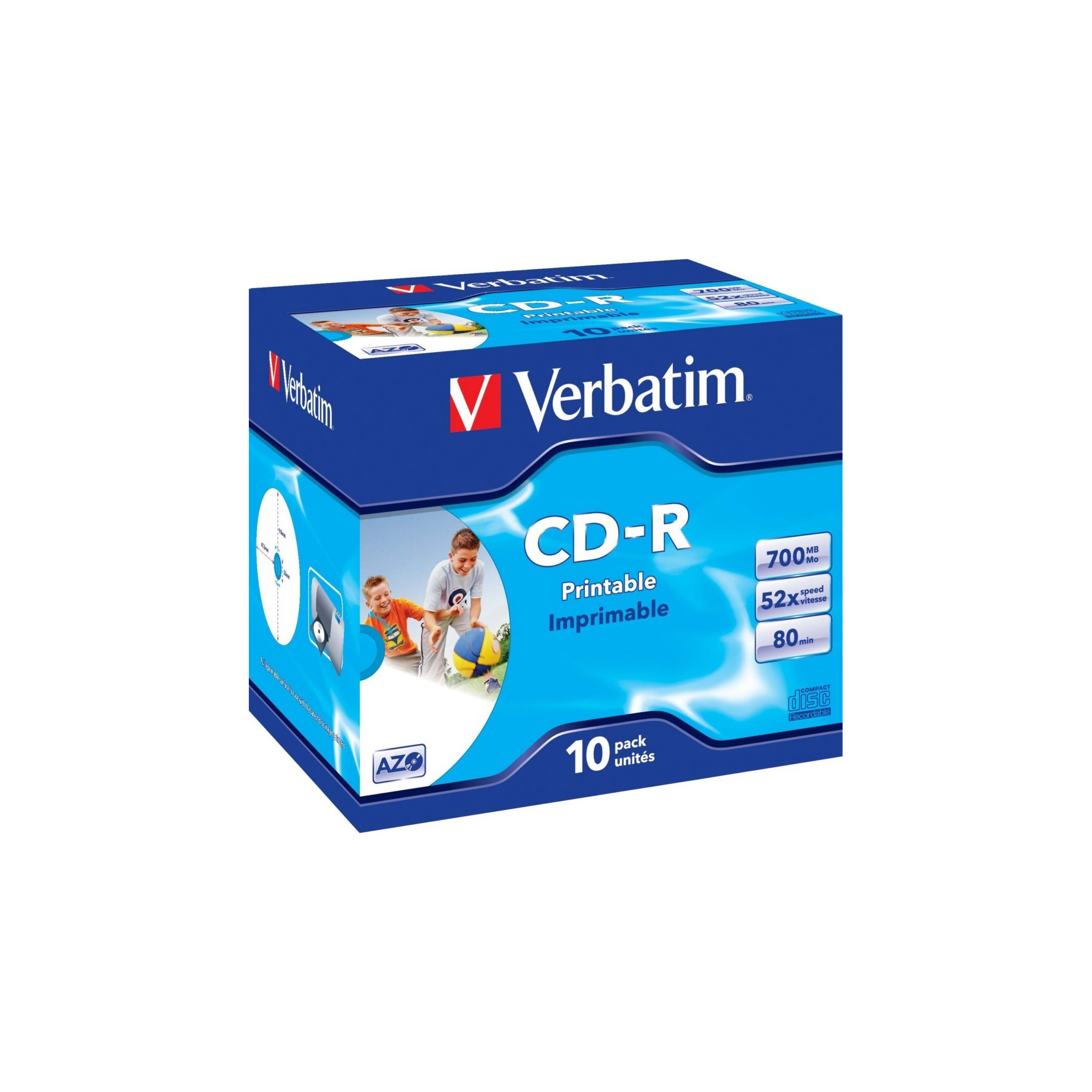 CD-R, Inkjet Printable Surface, DataLife Plus, AZO