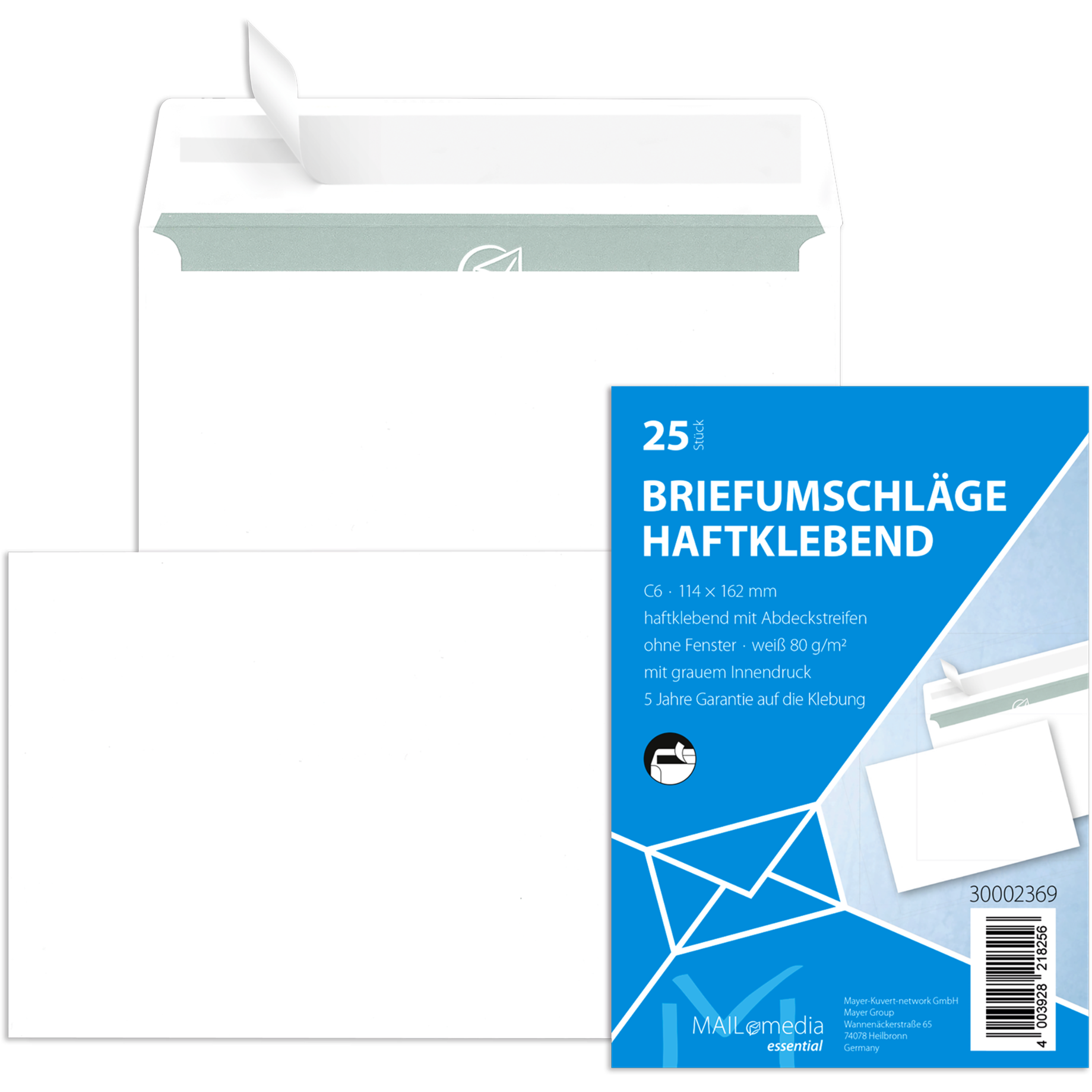 Briefumschlag MAILmedia DIN C6 Kleinpackung