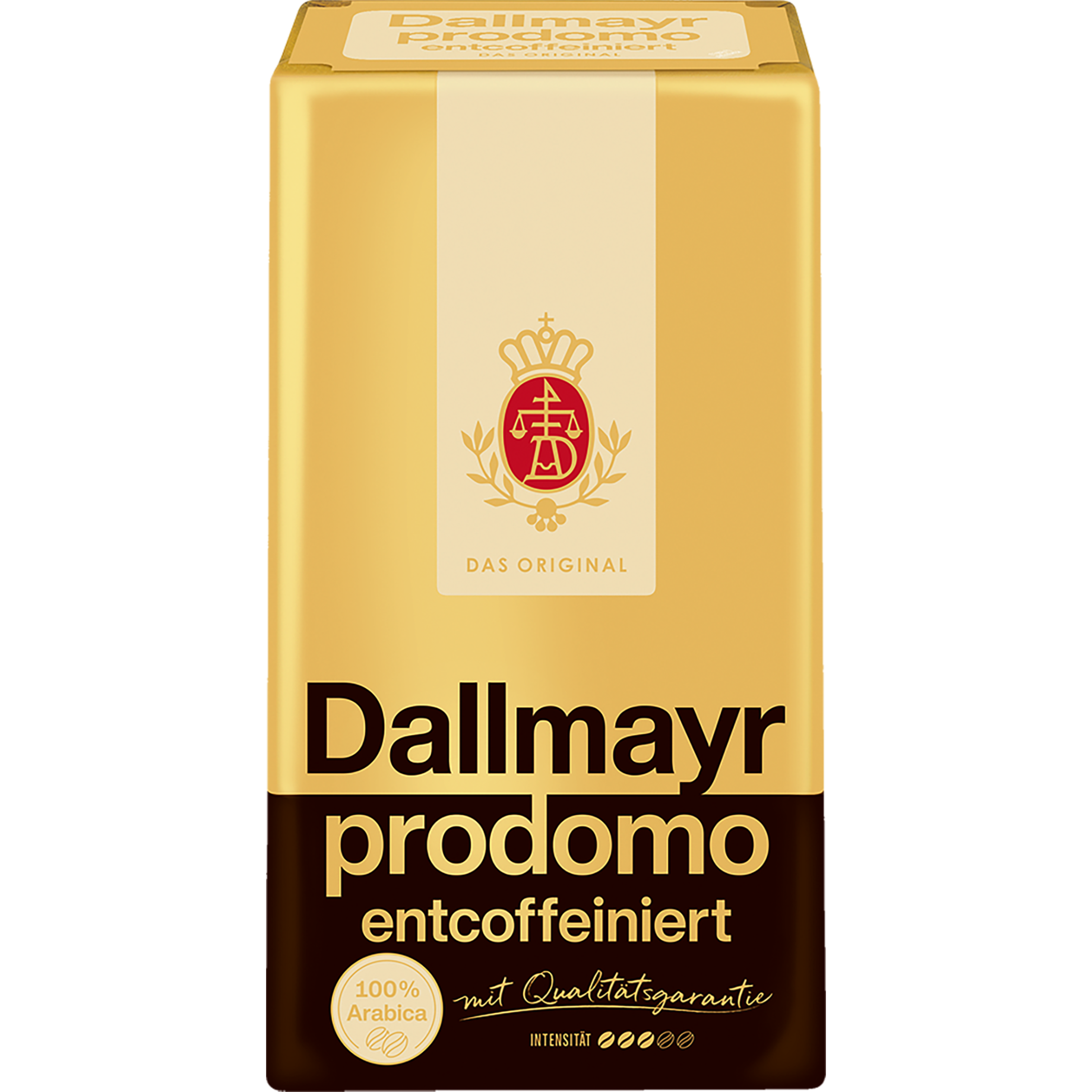 Kaffee prodomo entcoffeiniert gemahlen
