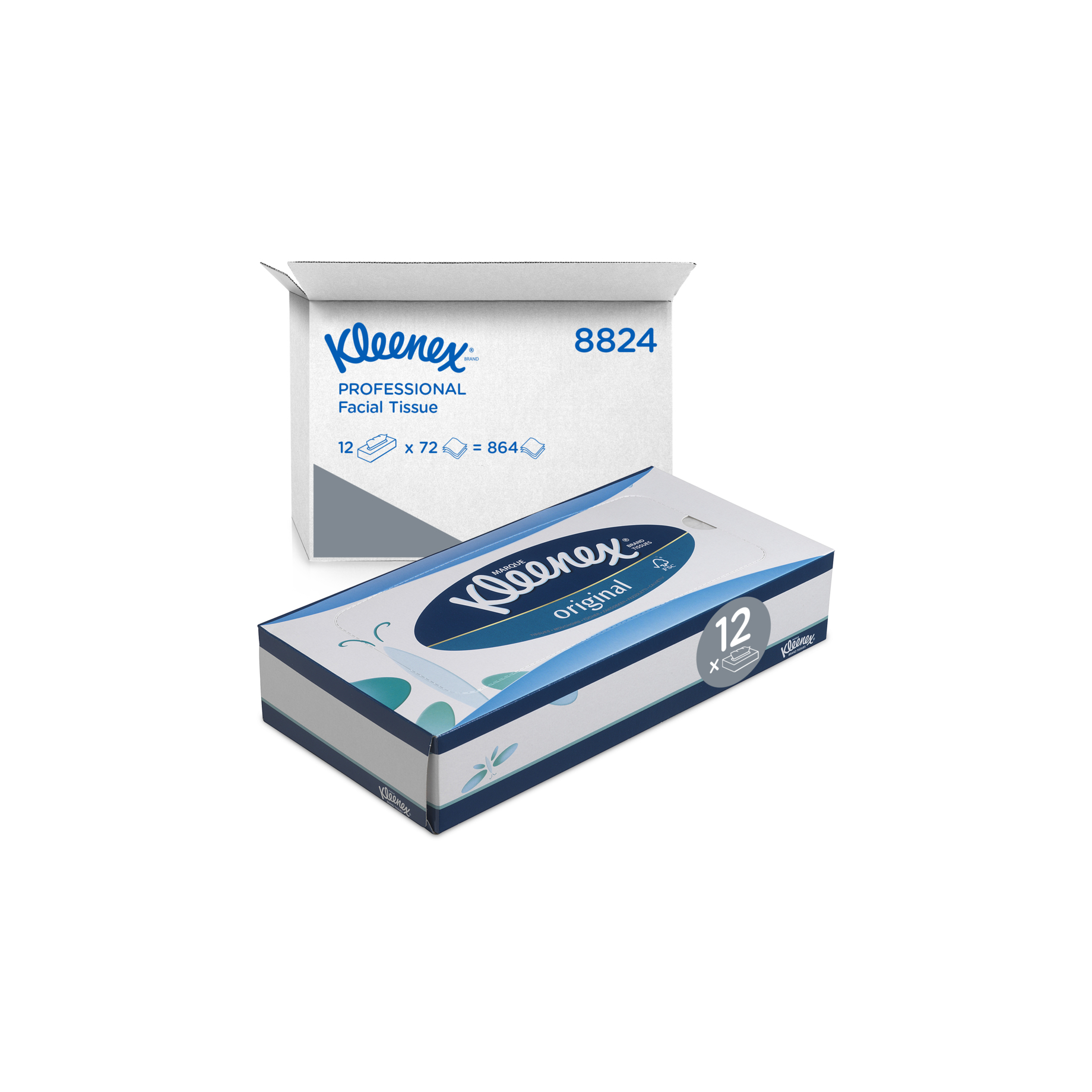 Kosmetiktücher Box mit Schutzbalsam