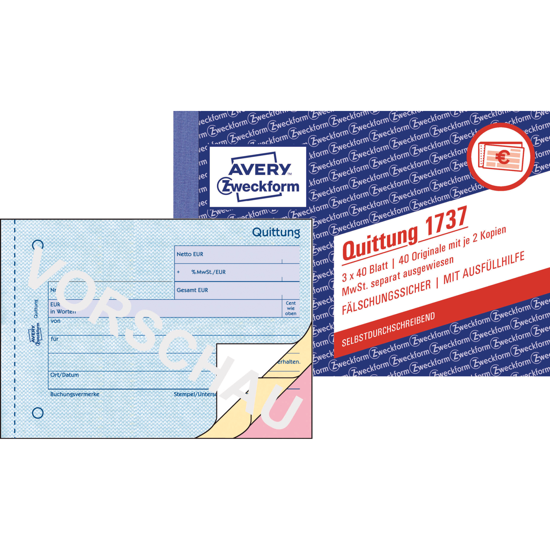 Quittung inkl. MwSt. und Dokumentendruck
