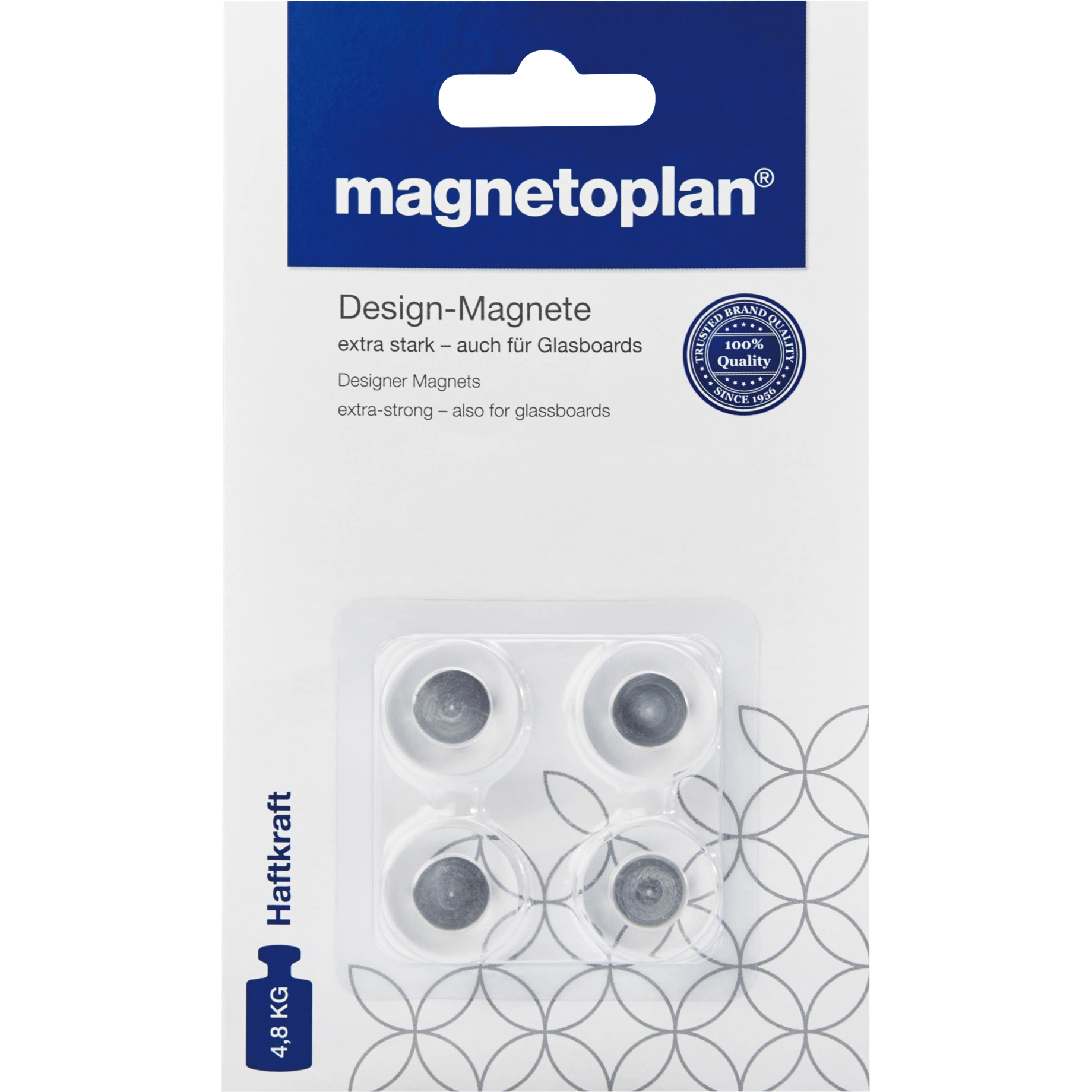 Design-Magnet extra stark - auch für Glasboards