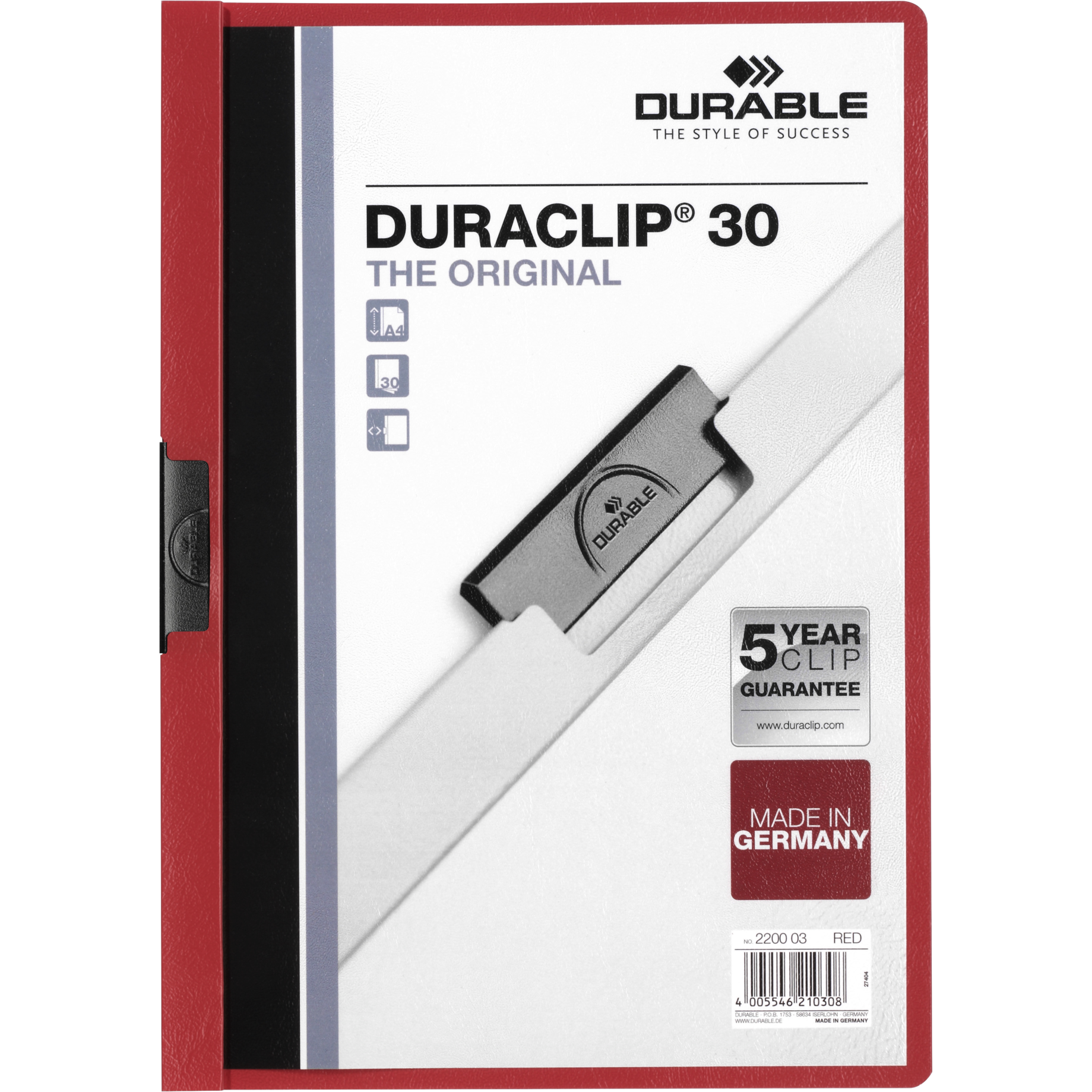 Klemm-Mappe DURACLIP® 30