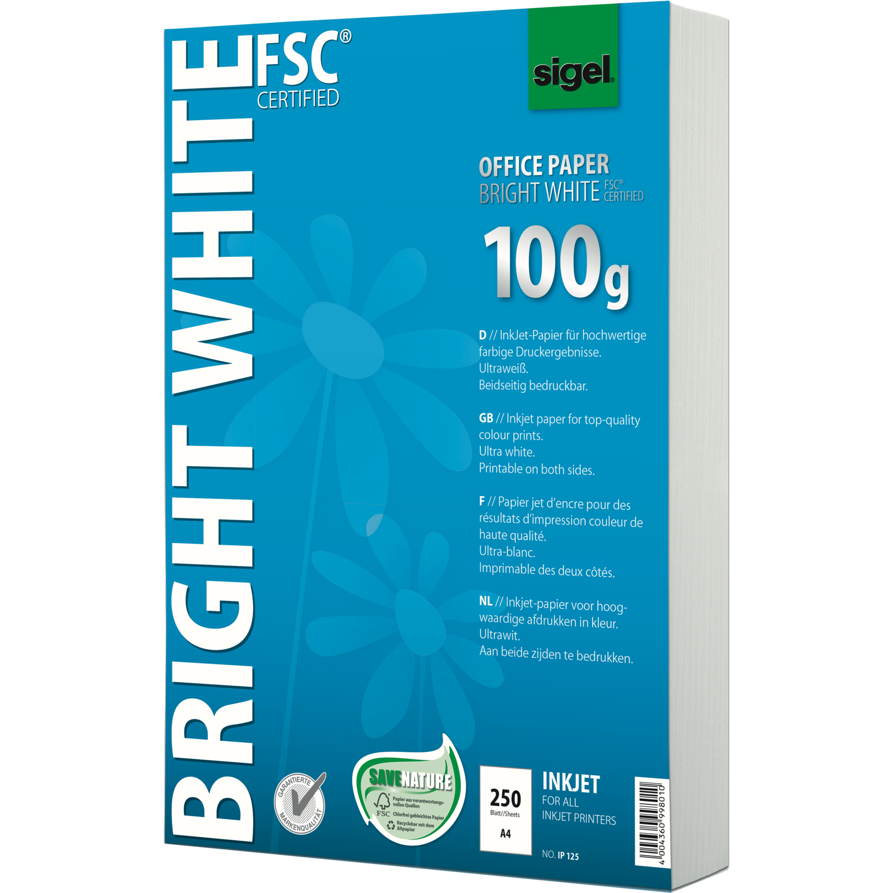 InkJet-Papier Office Paper BRIGHT WHITE