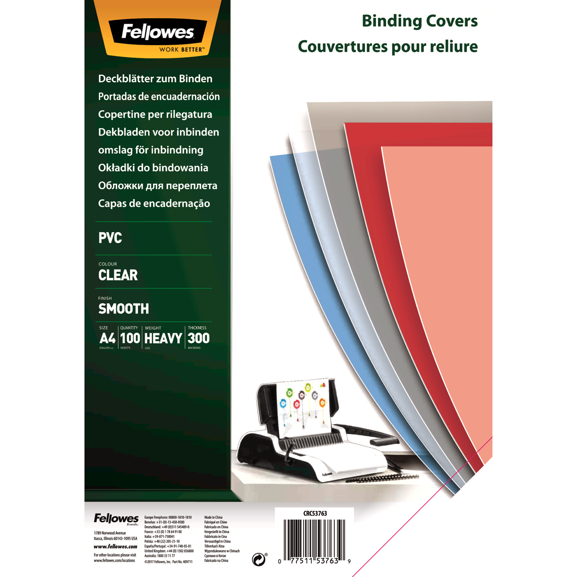 Präsentationsdeckblatt, PVC