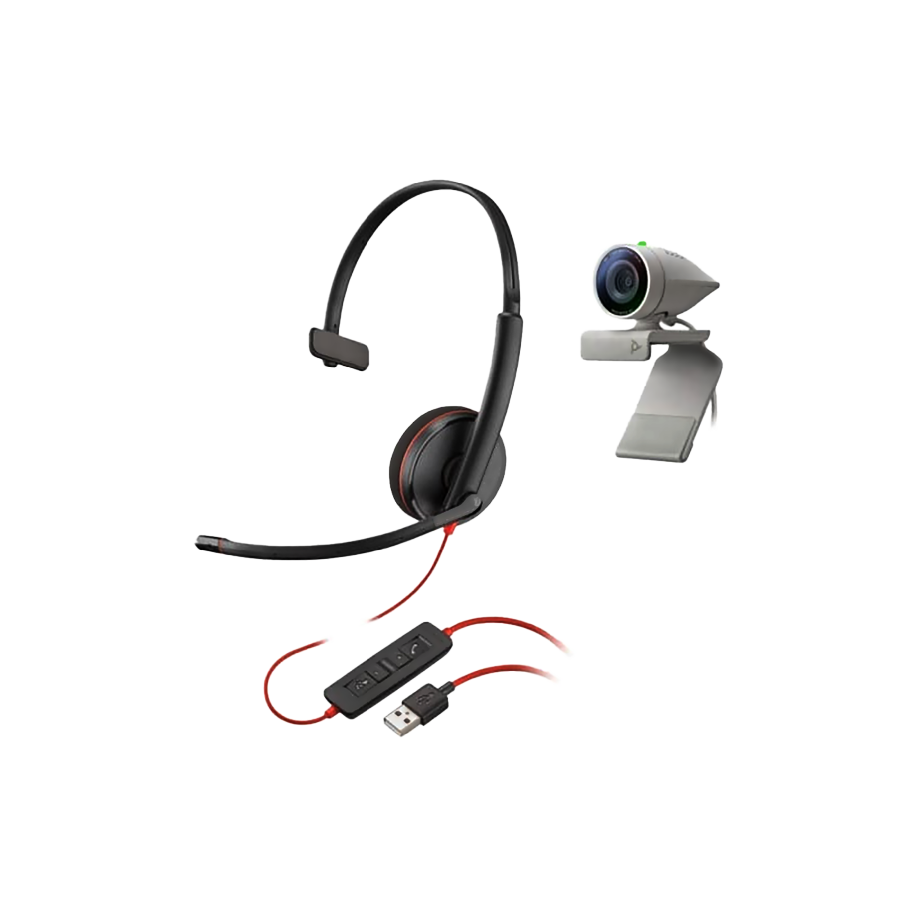 Poly Studio P5 Webcam Bundle mit Blackwire 3210