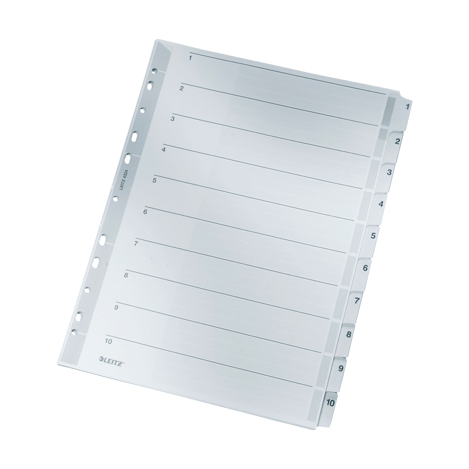 Zahlenregister, Karton