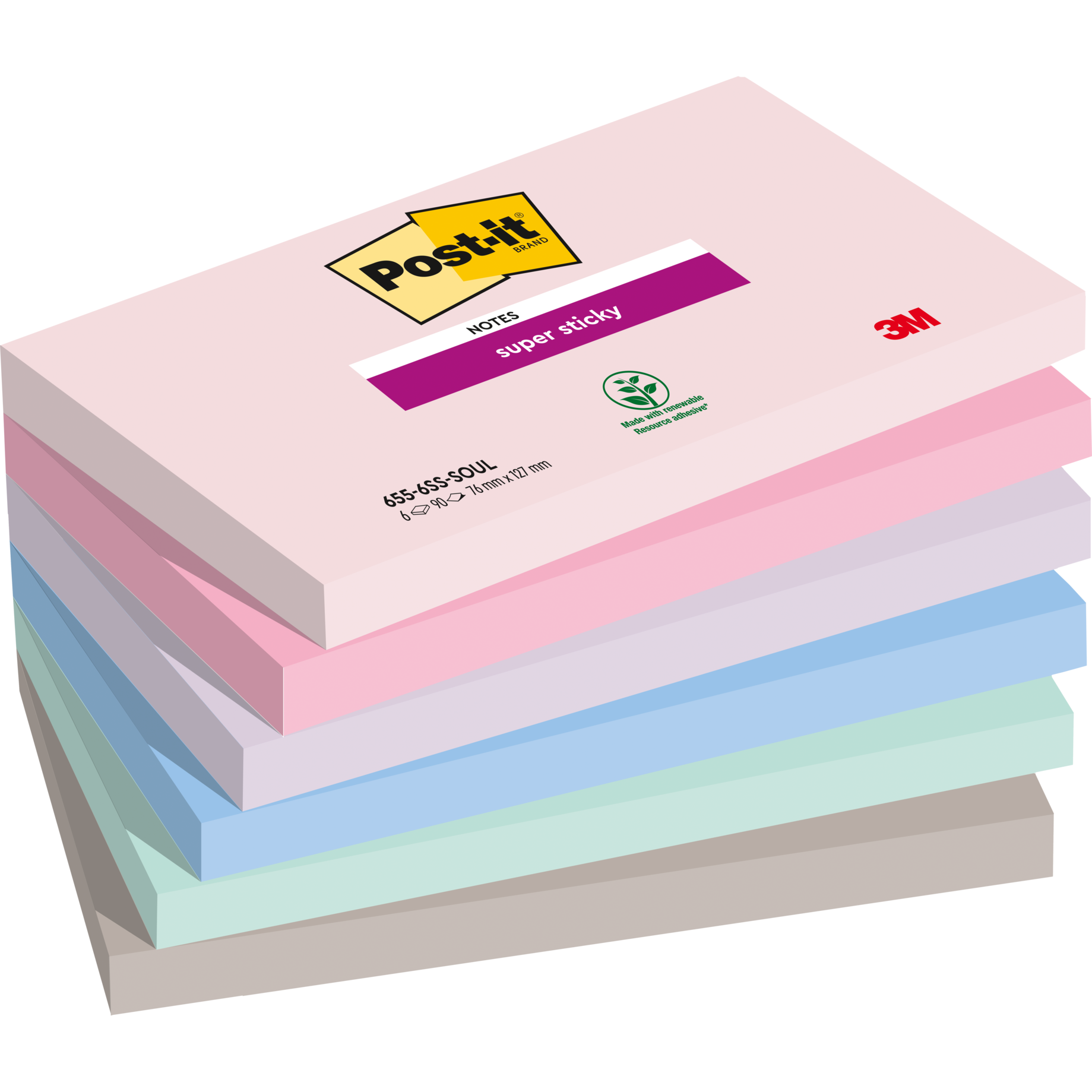 Post-it® Super Sticky Notes Soulful Collection