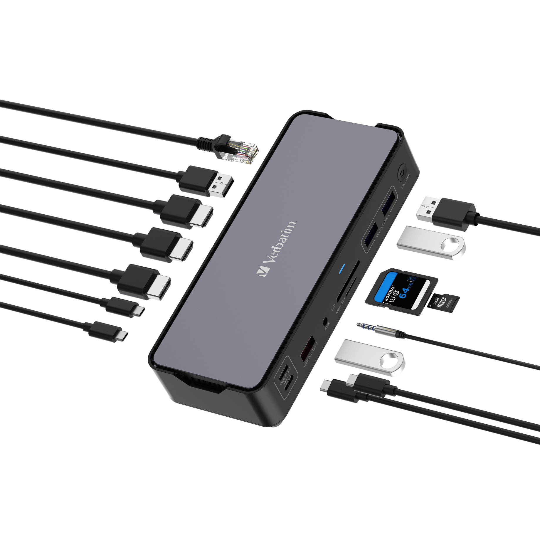 Docking Station, USB-C Pro 15-Port