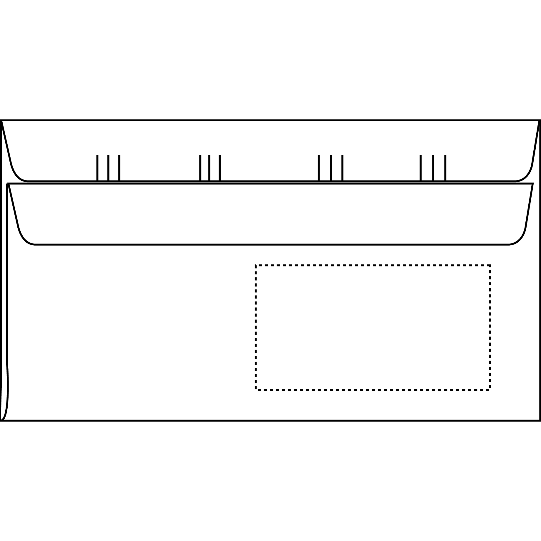 Sicherheitsumschlag Kuvermatic® mit Zahlenmeer
