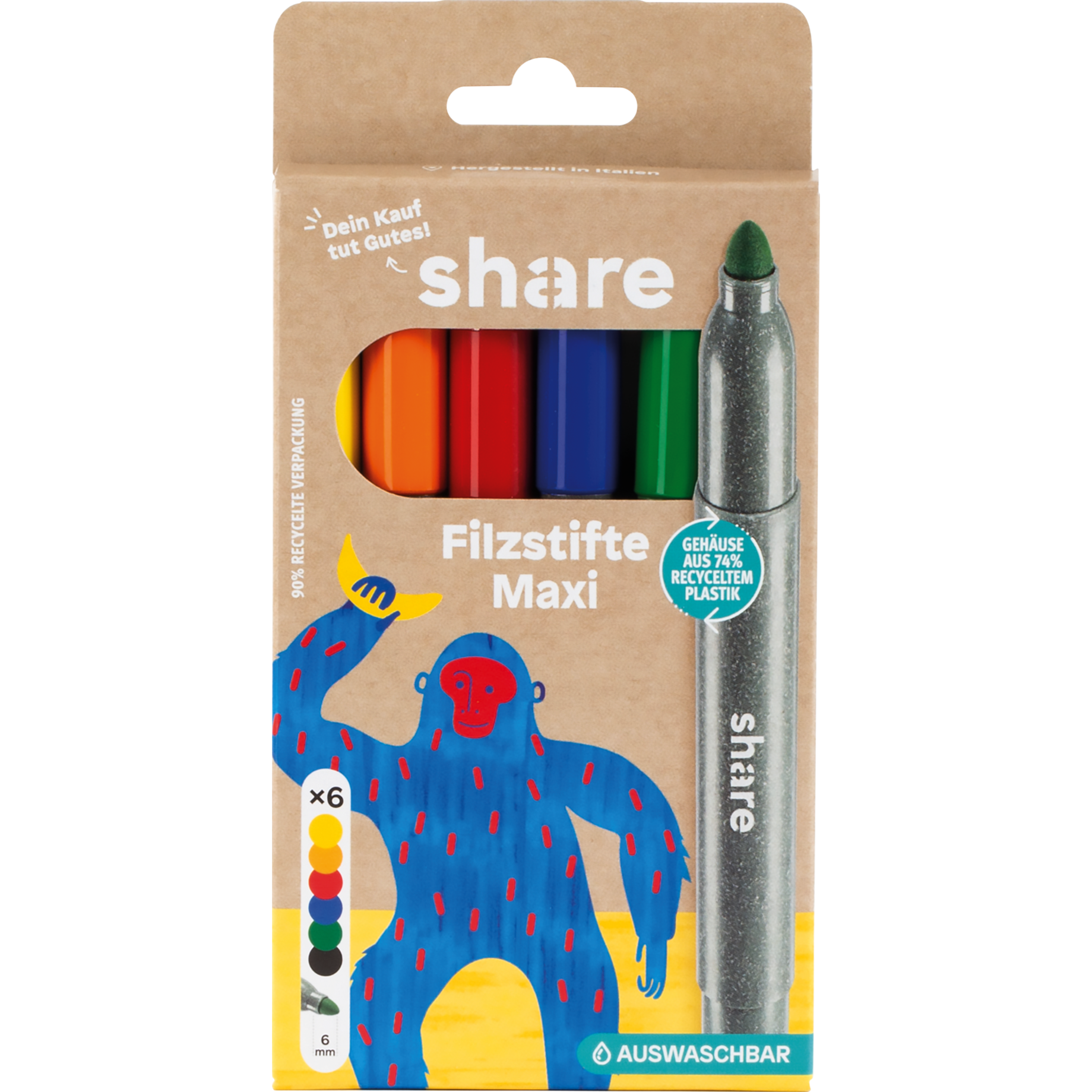 Filzstift Maxi 6er-Set
