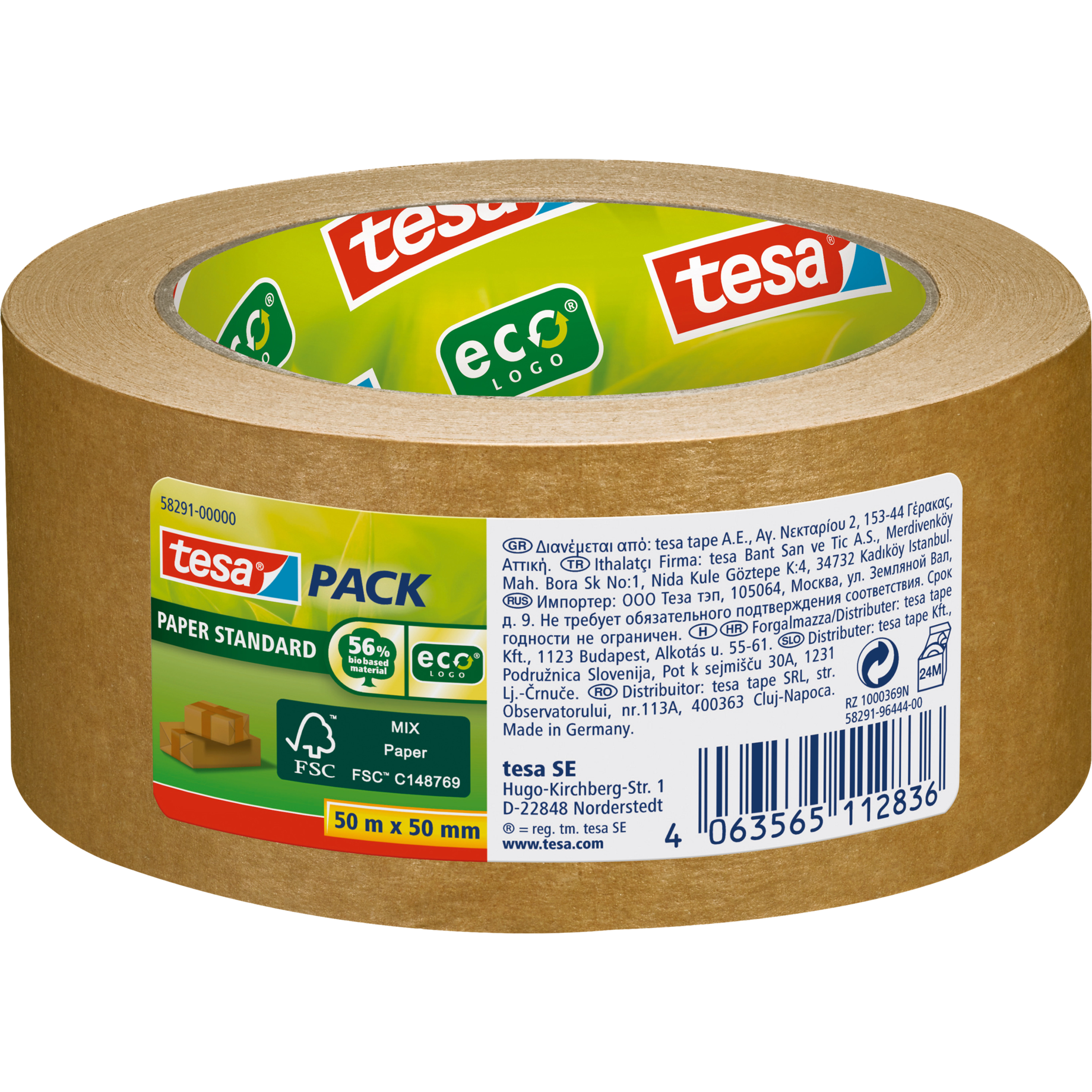 Packband tesapack® Paper ecoLogo®
