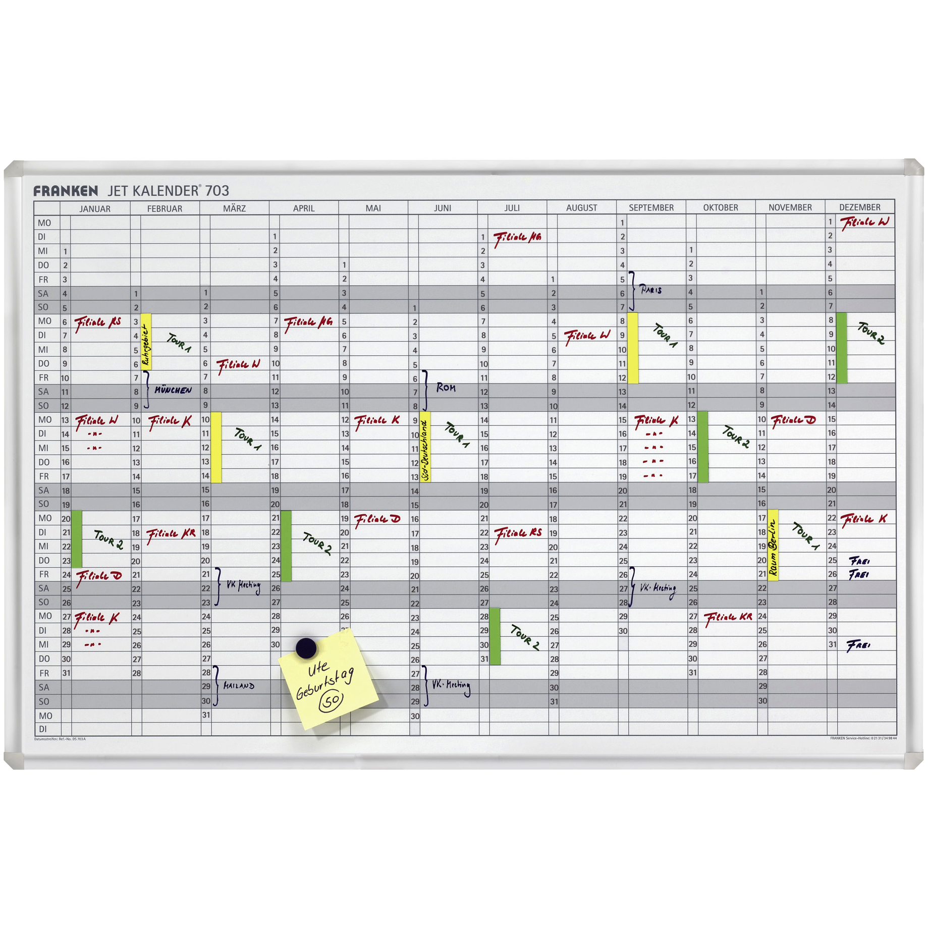 Jahresplaner Jet Kalender 703