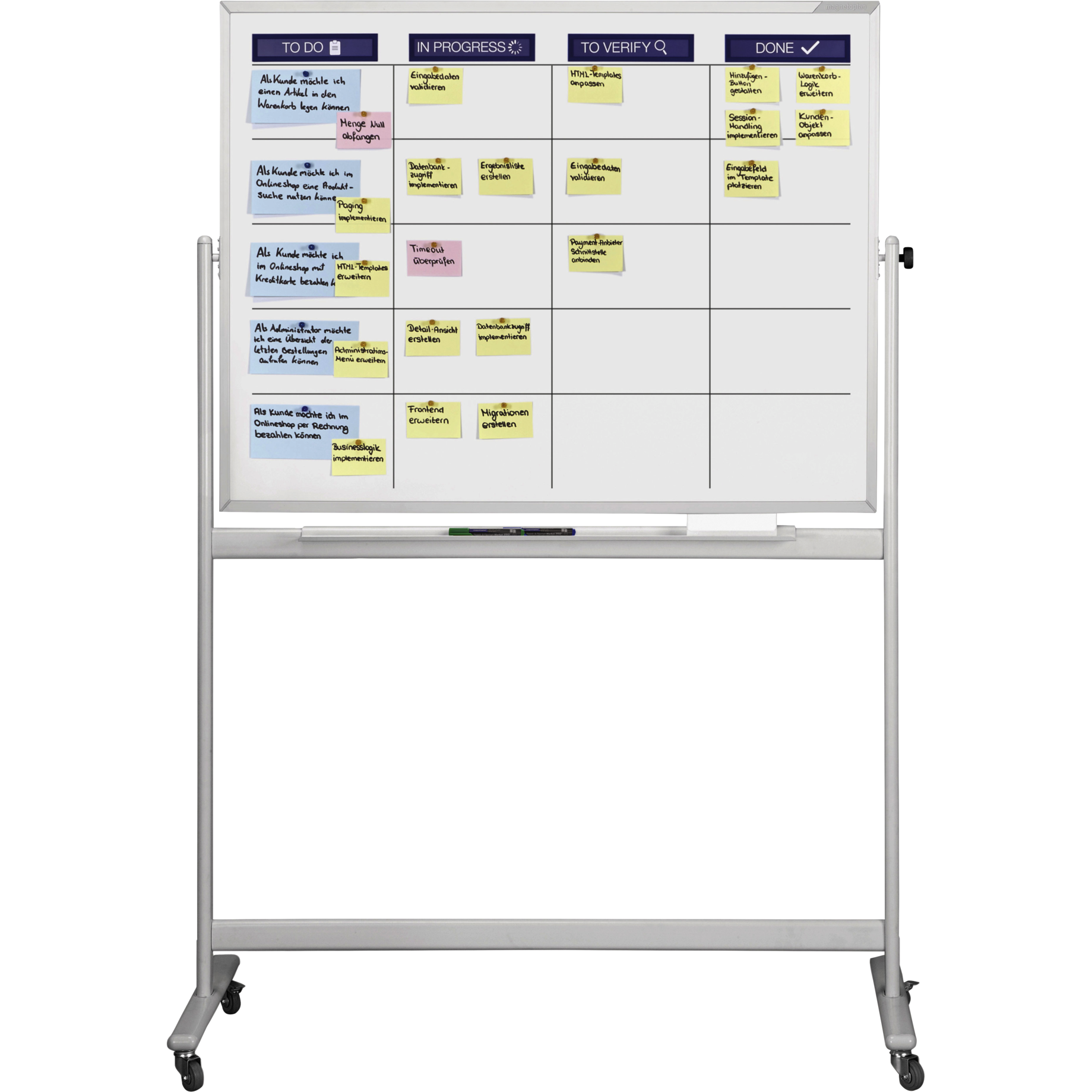 Scrumboard XL-Set mobil