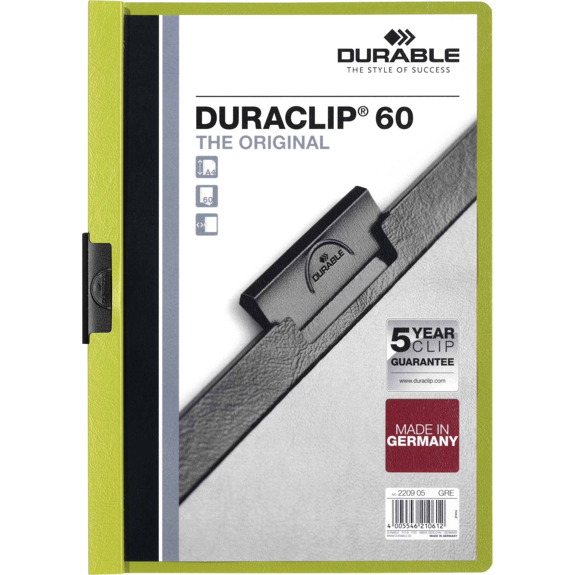 Klemm-Mappe DURACLIP® 60