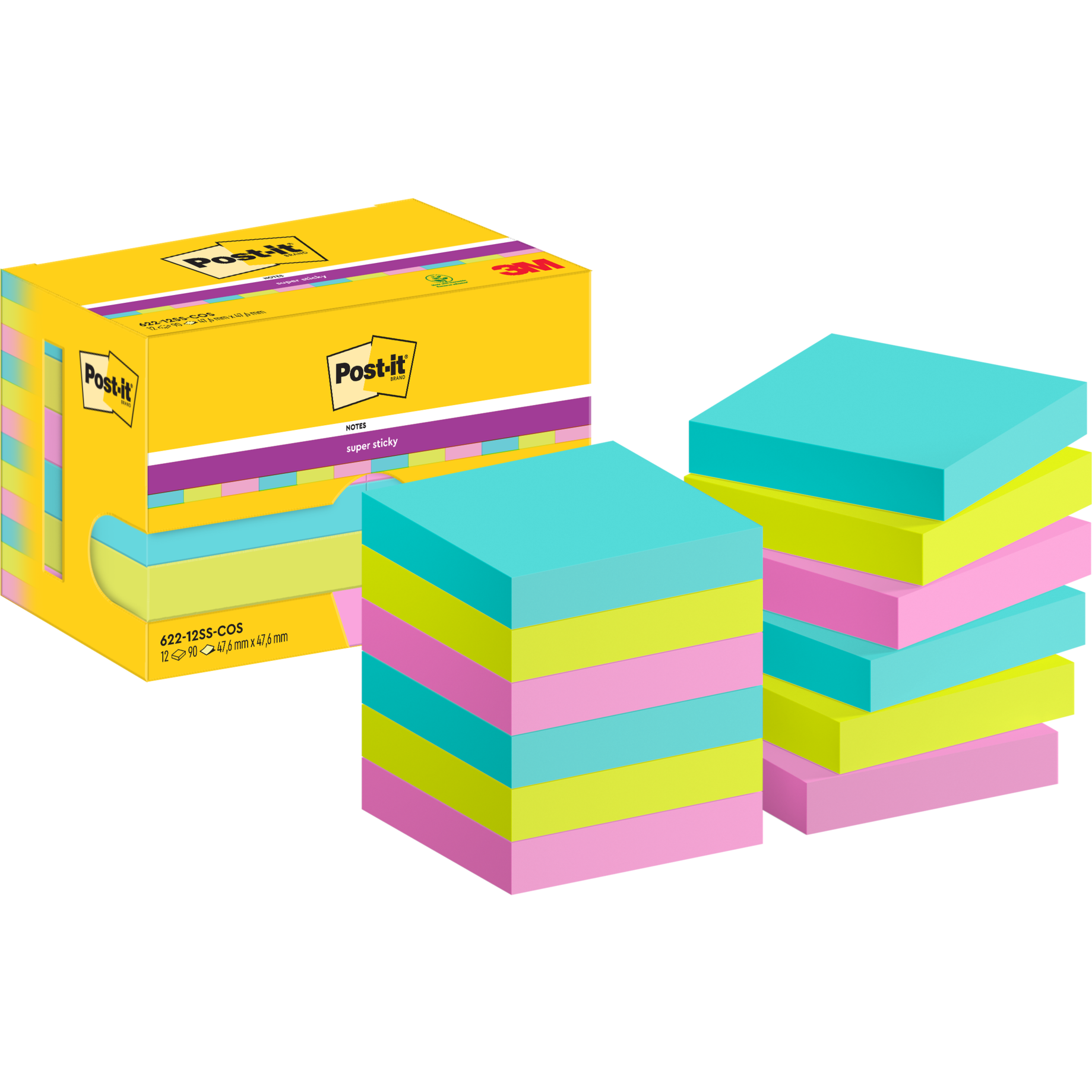 Post-it® Super Sticky Notes Cosmic Collection