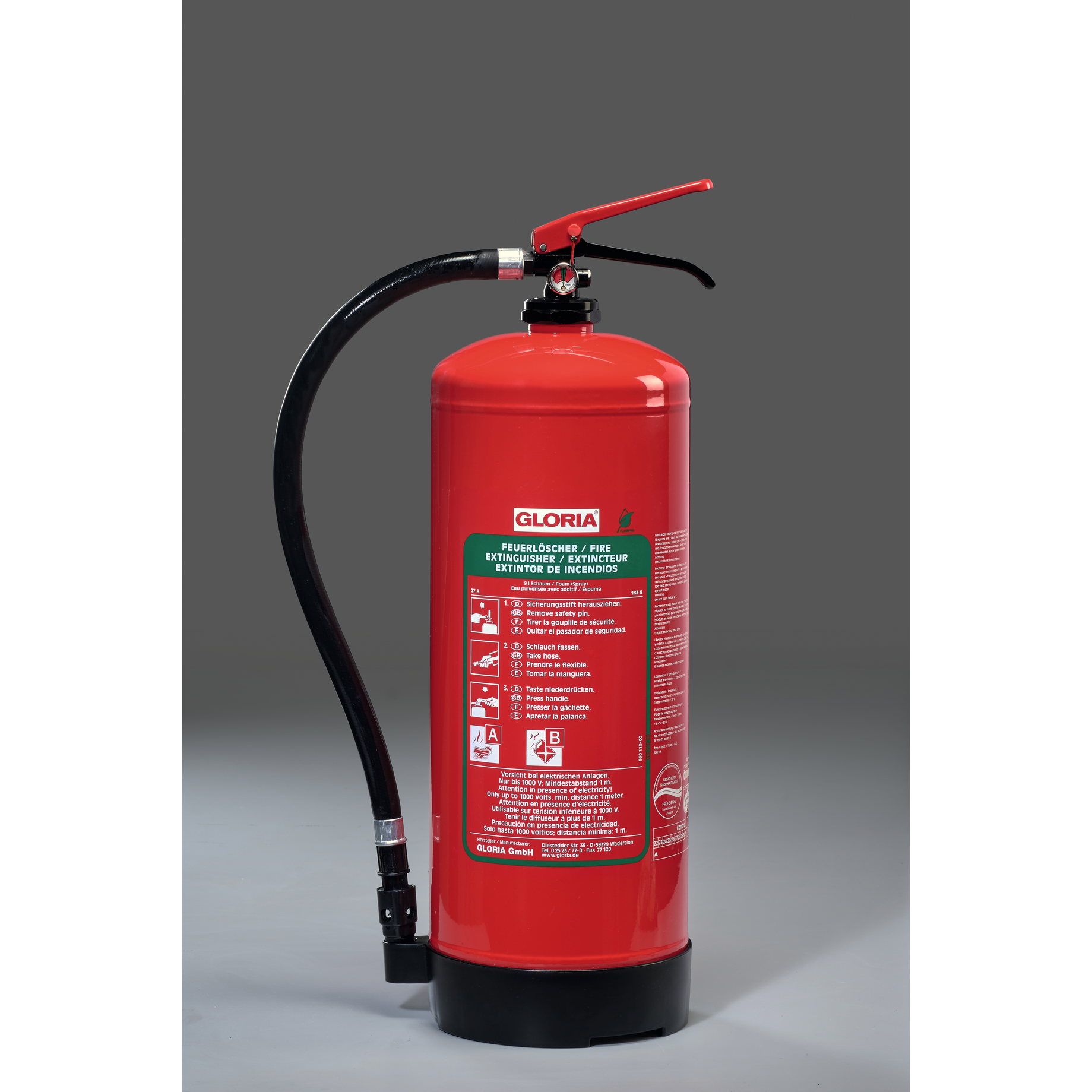 Fluorfreier Schaum Handhebel Feuerlöscher SDB 9