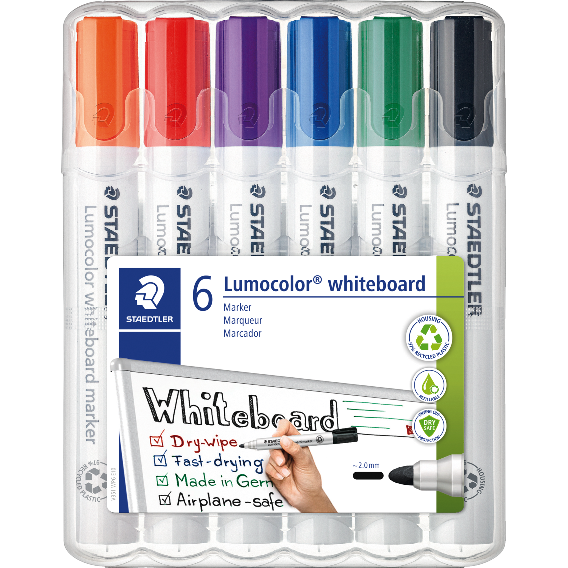 Lumocolor® Whiteboard-Marker 351, Rundspitze
