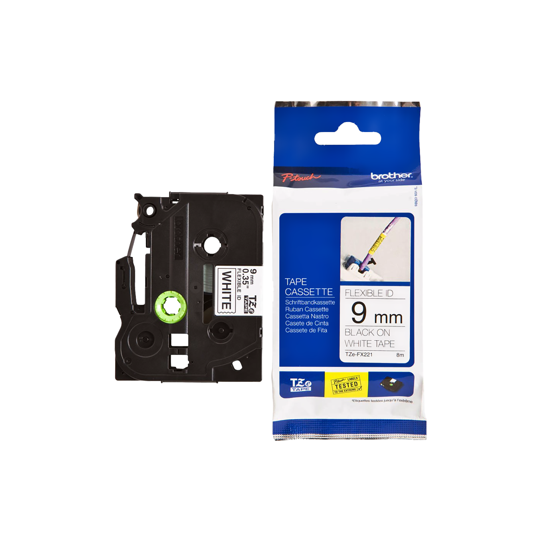 TZe-Flexitape Schriftbandkassette für P-touch, laminiert