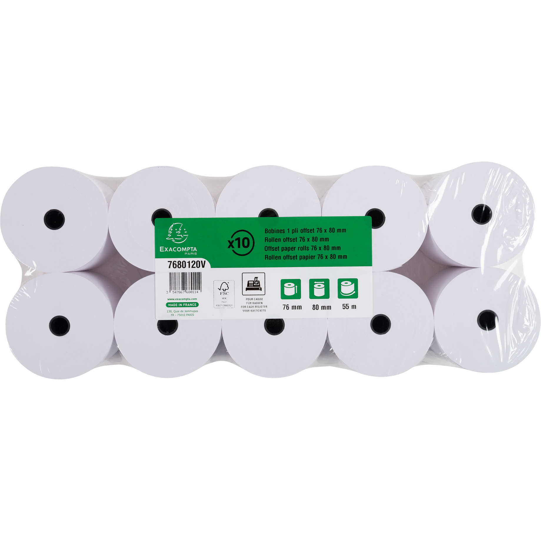 Additionsrolle, Offset extraweiß