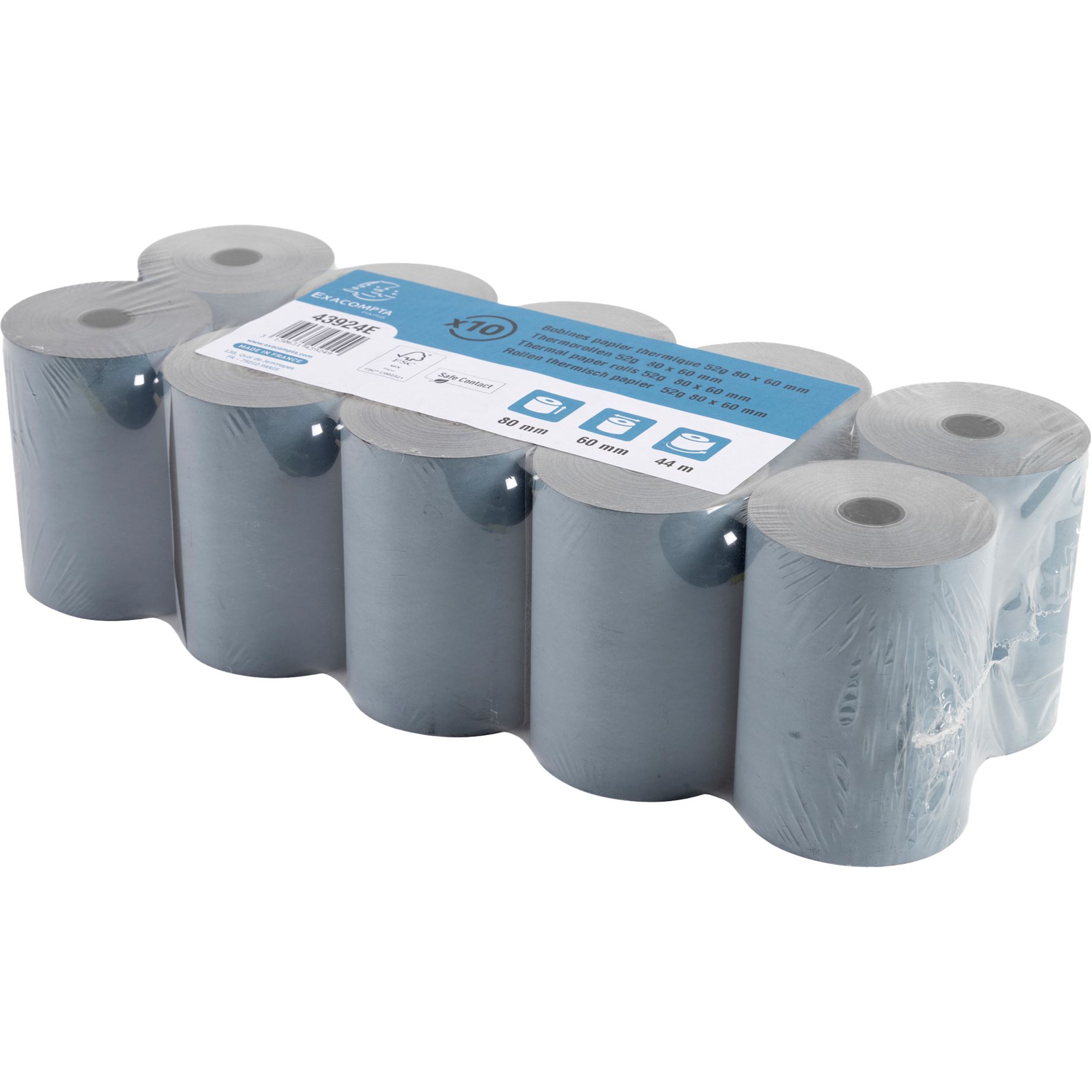 Thermorolle für Waagen, Safe Contact, BPA-frei