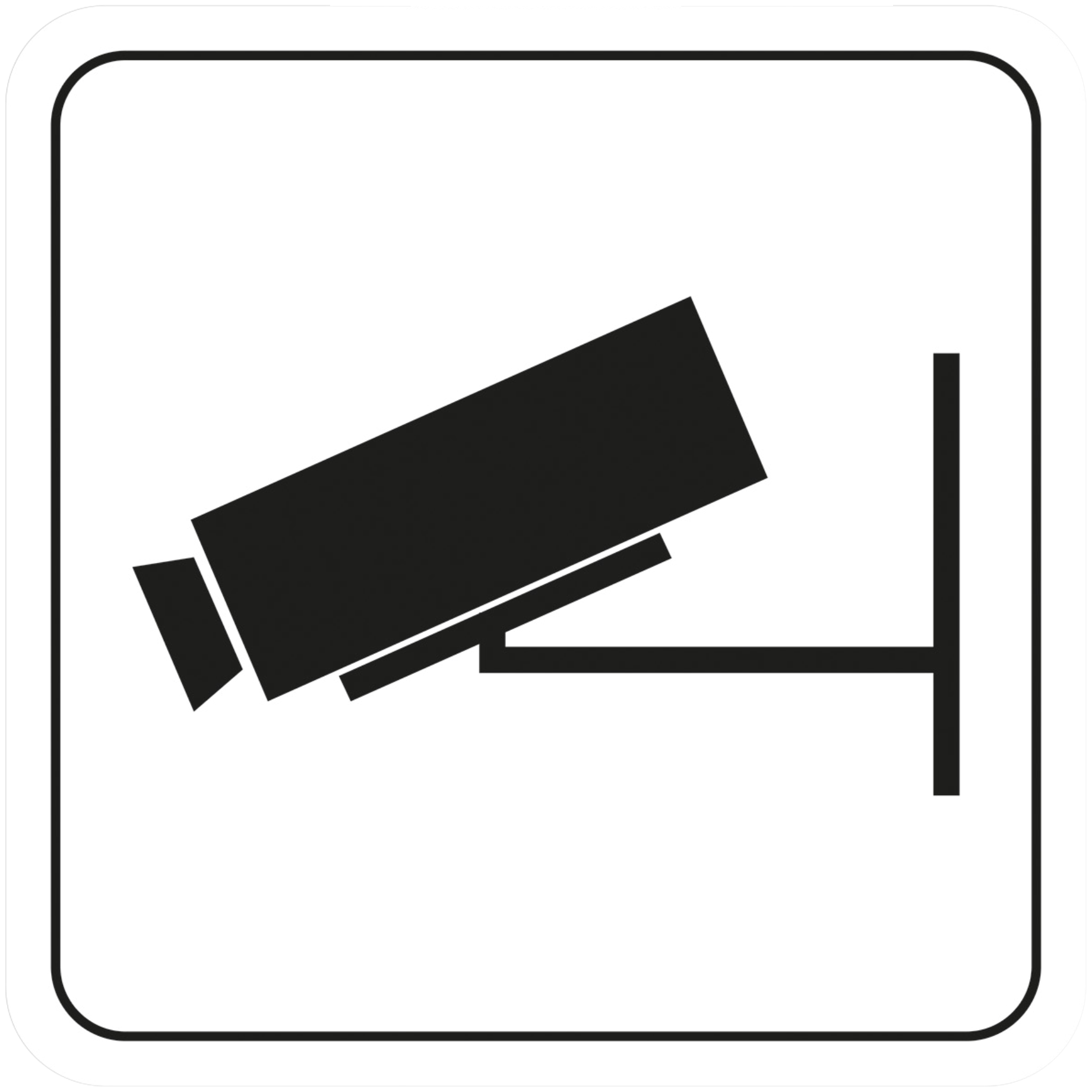 Selbstklebendes Hinweisschild Videoüberwachung