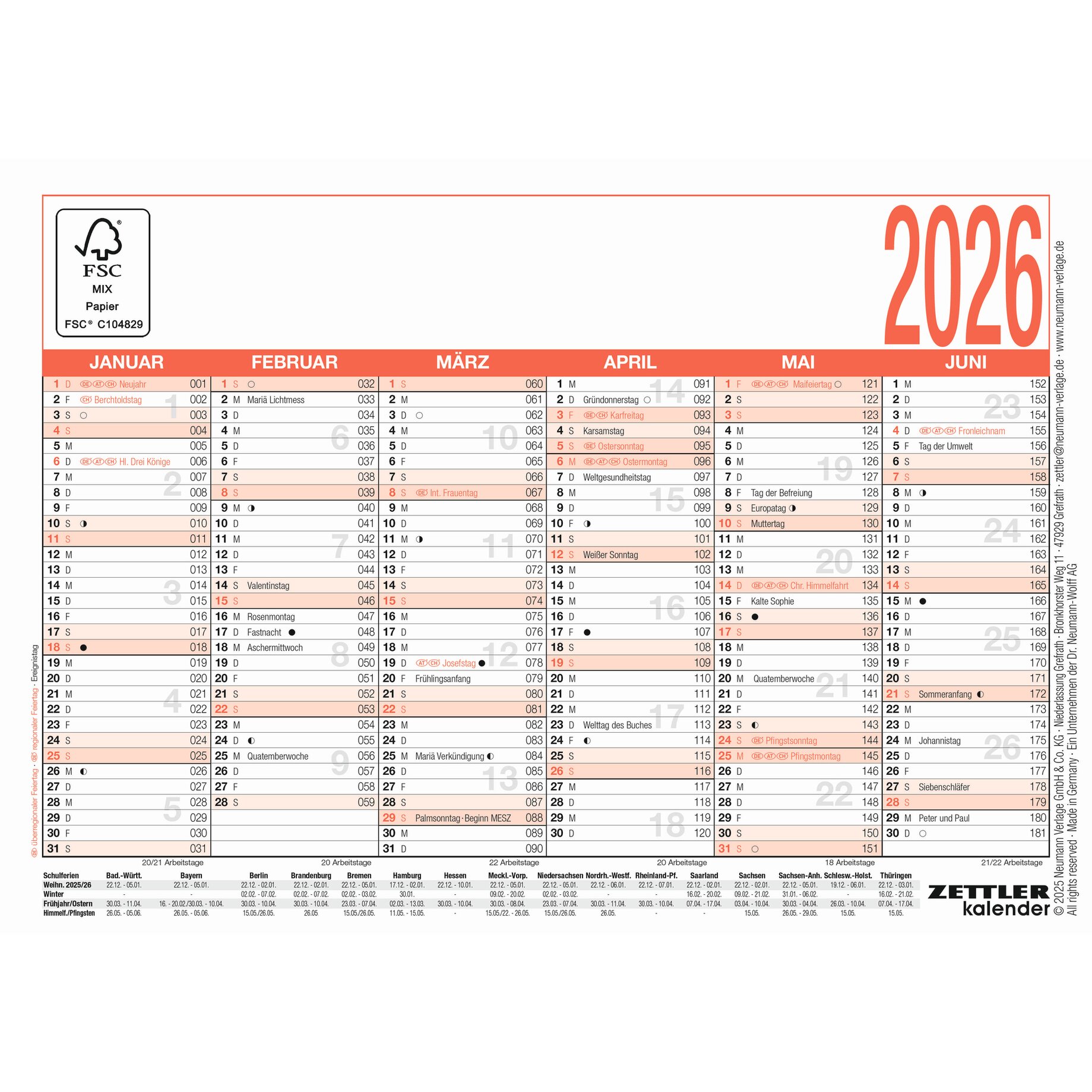 Text, Seite, Kalender