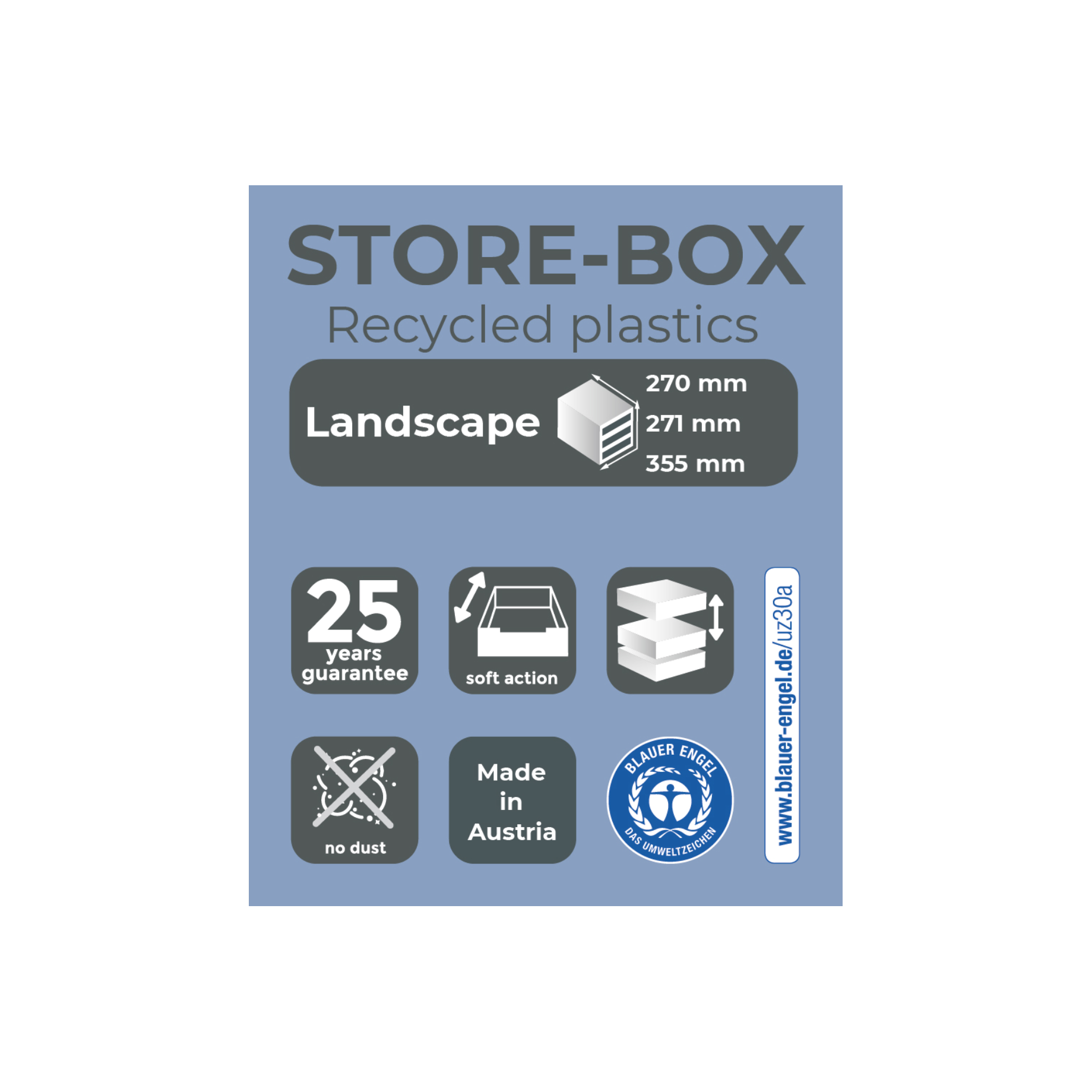 Schubladenbox Big-Box DIN A4 Plus Quer