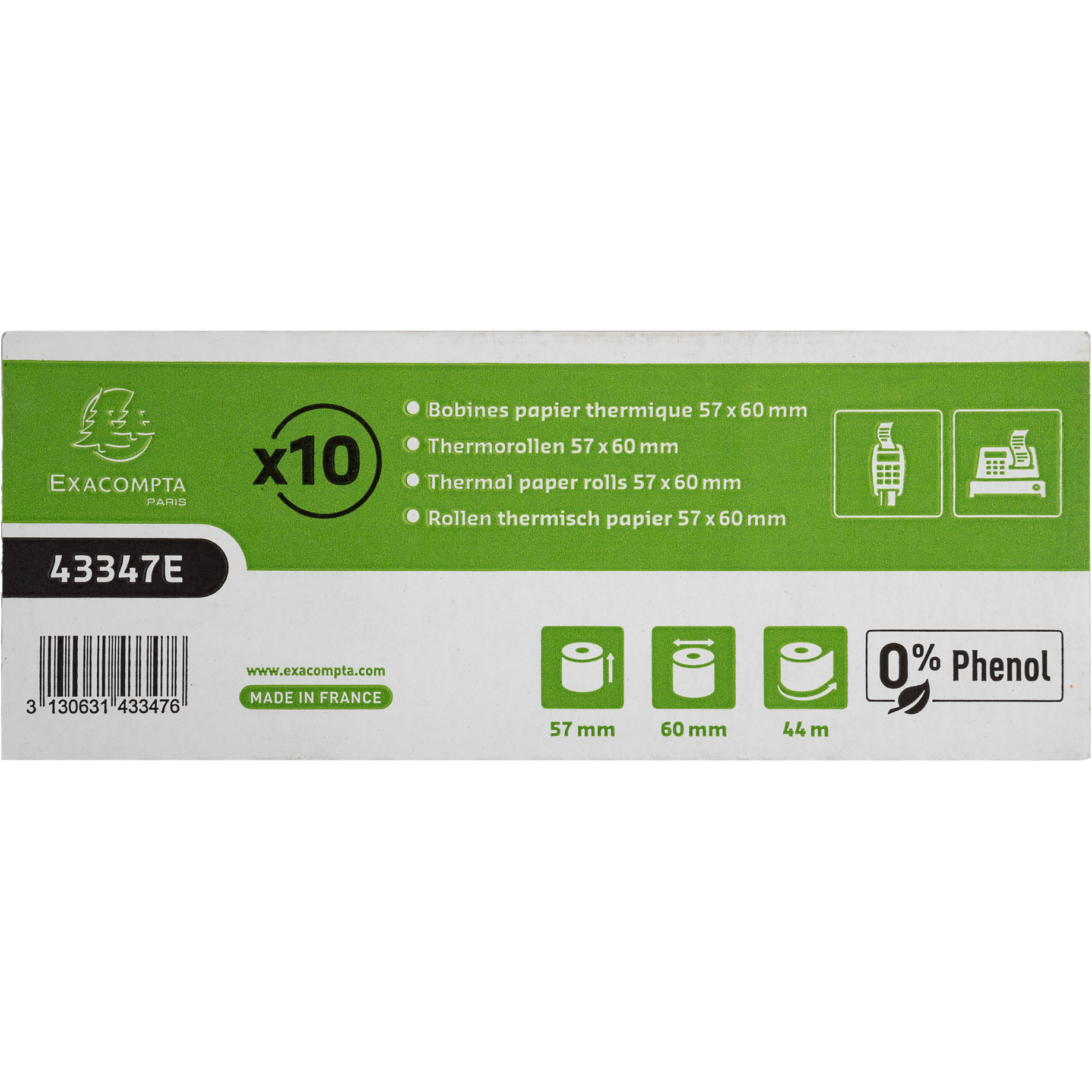 Thermorolle für Kartenzahlung, phenolfrei, BPA-frei