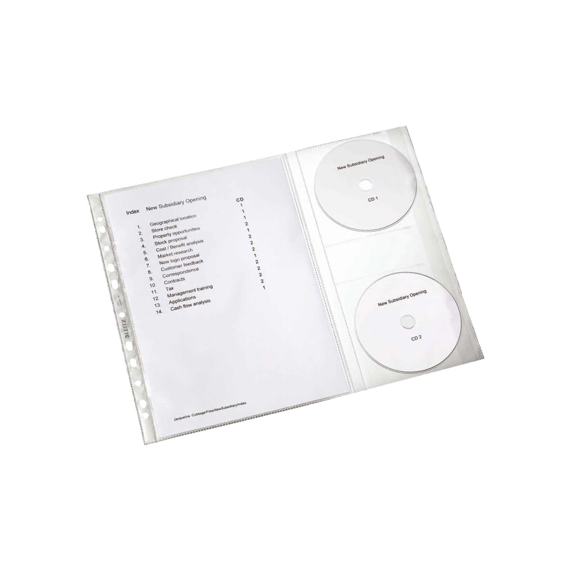 Prospekthüllen DIN A4 mit CD-Klappe