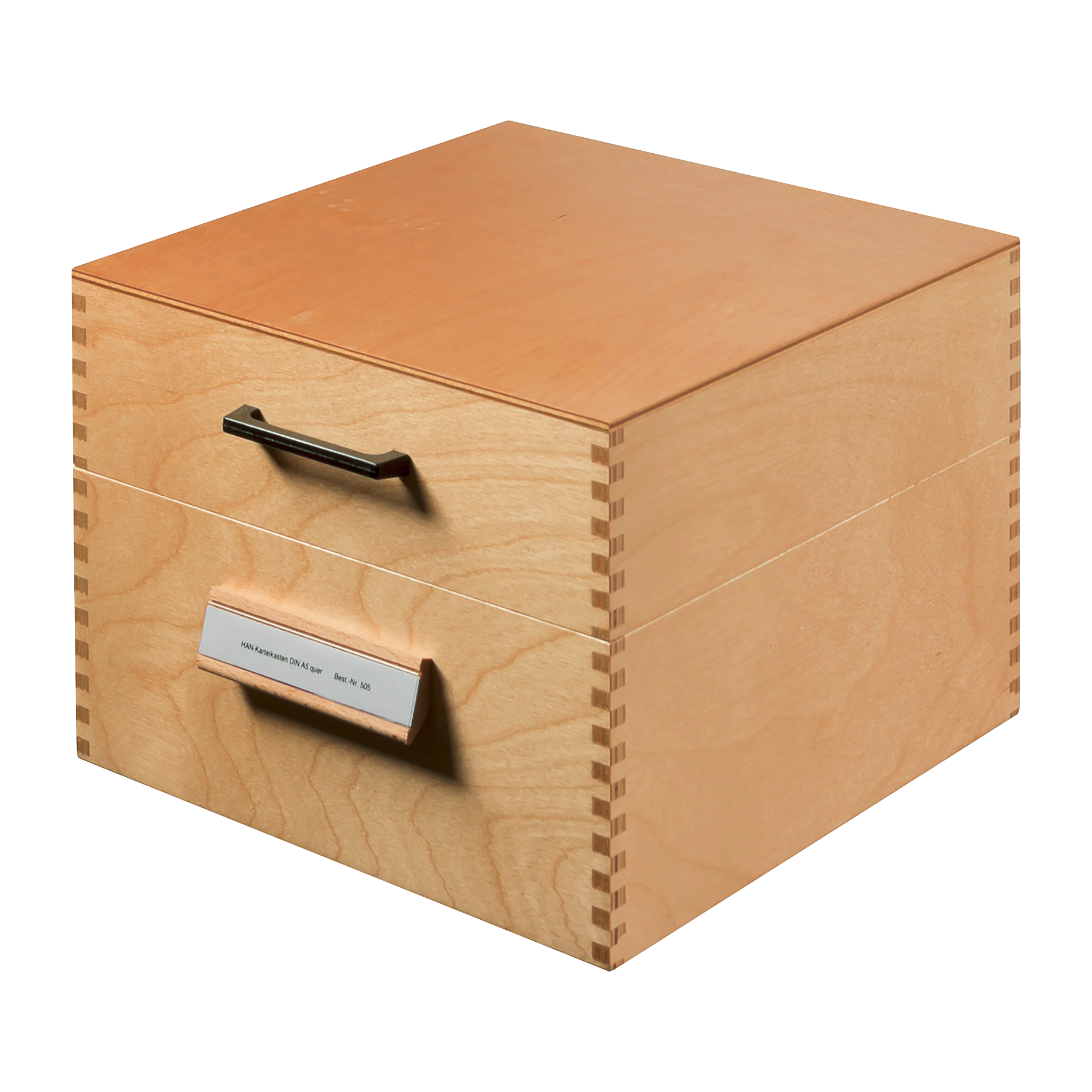 Karteikasten aus Holz