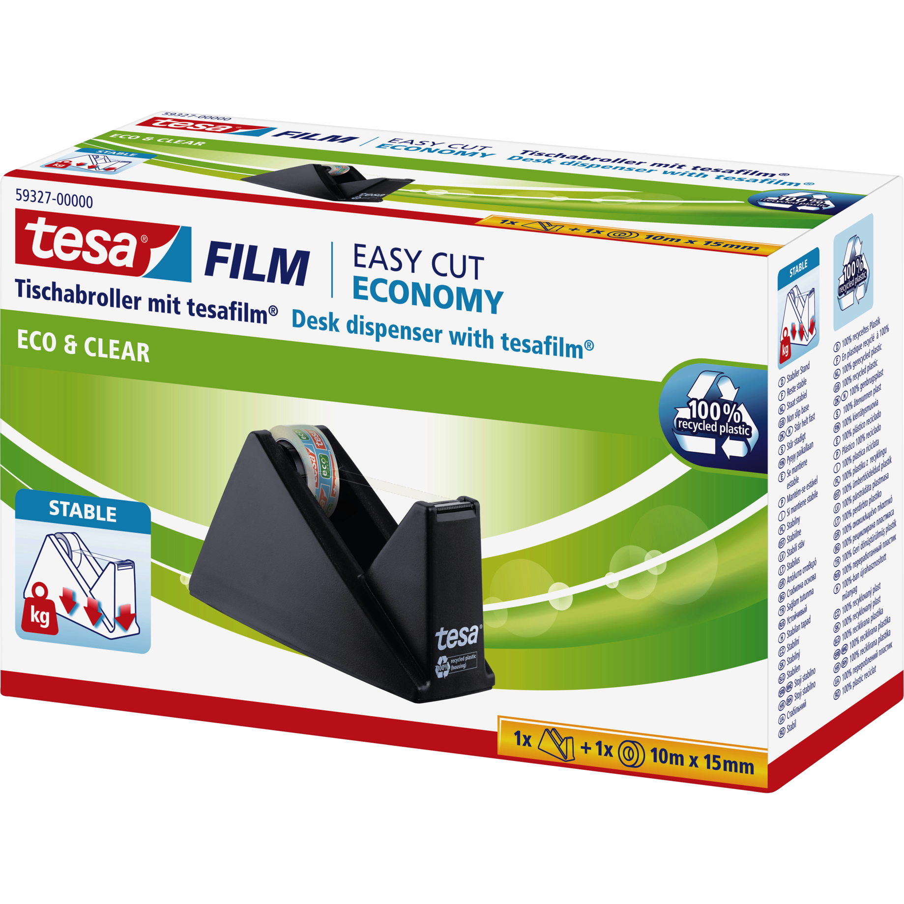 Tischabroller Sparpack ecoLogo®