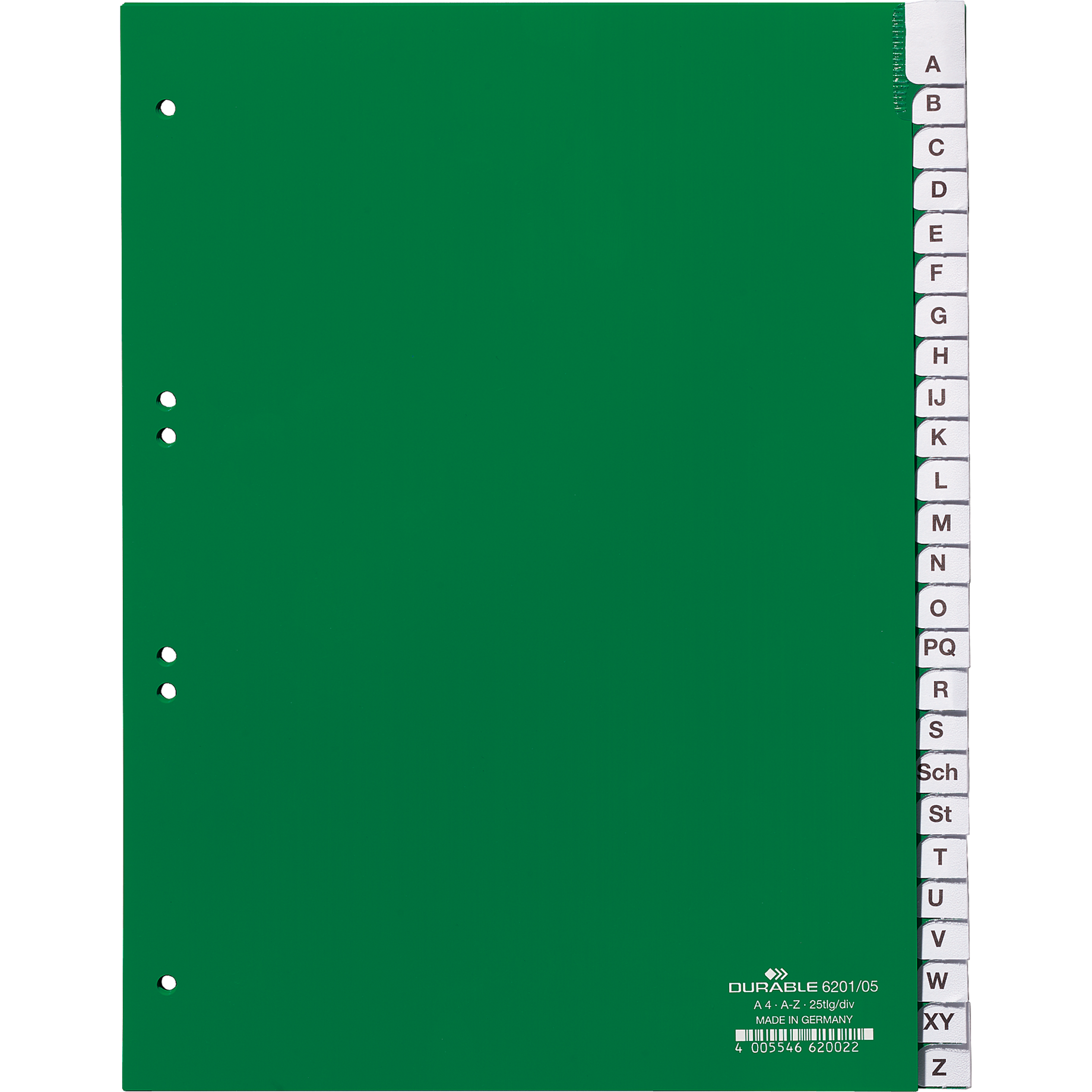 Register A - Z, Kunststoff
