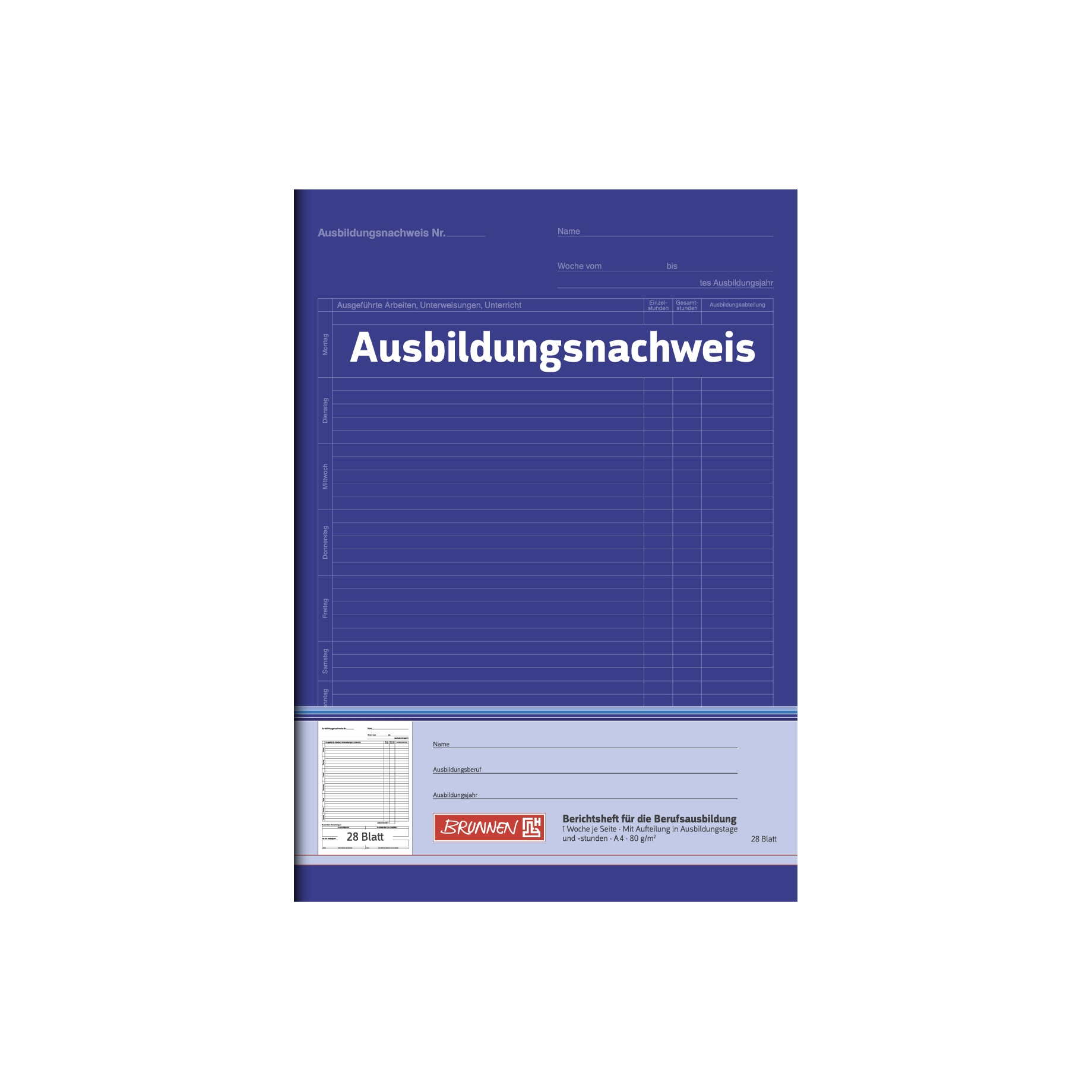 Ausbildungsnachweisheft Wochenbericht