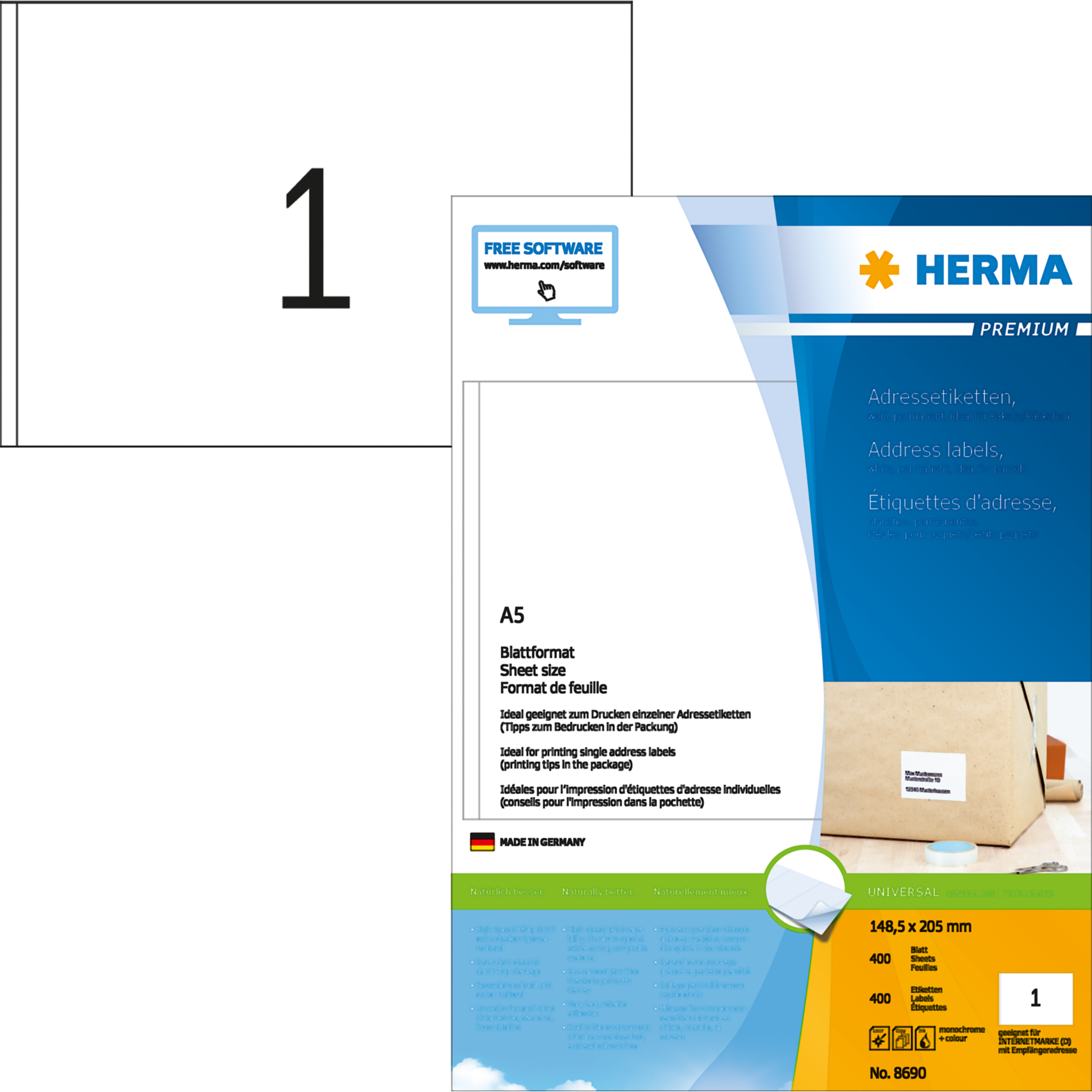Etikett PREMIUM A5