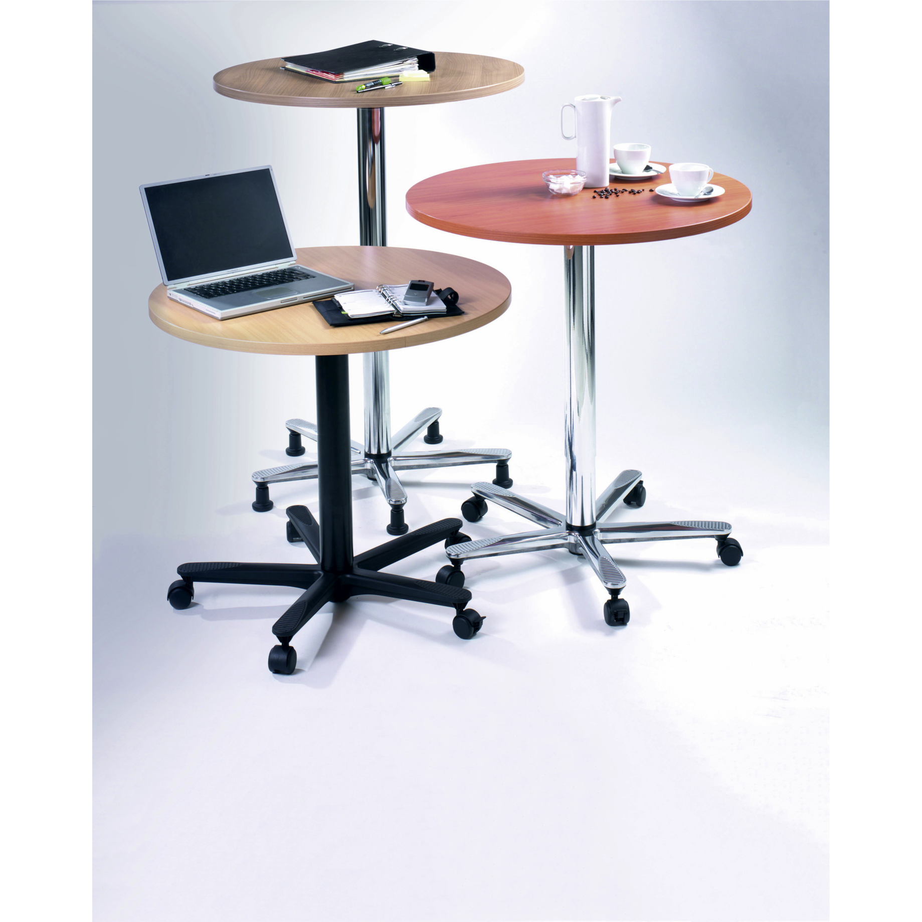 Säulenhubtisch, rund