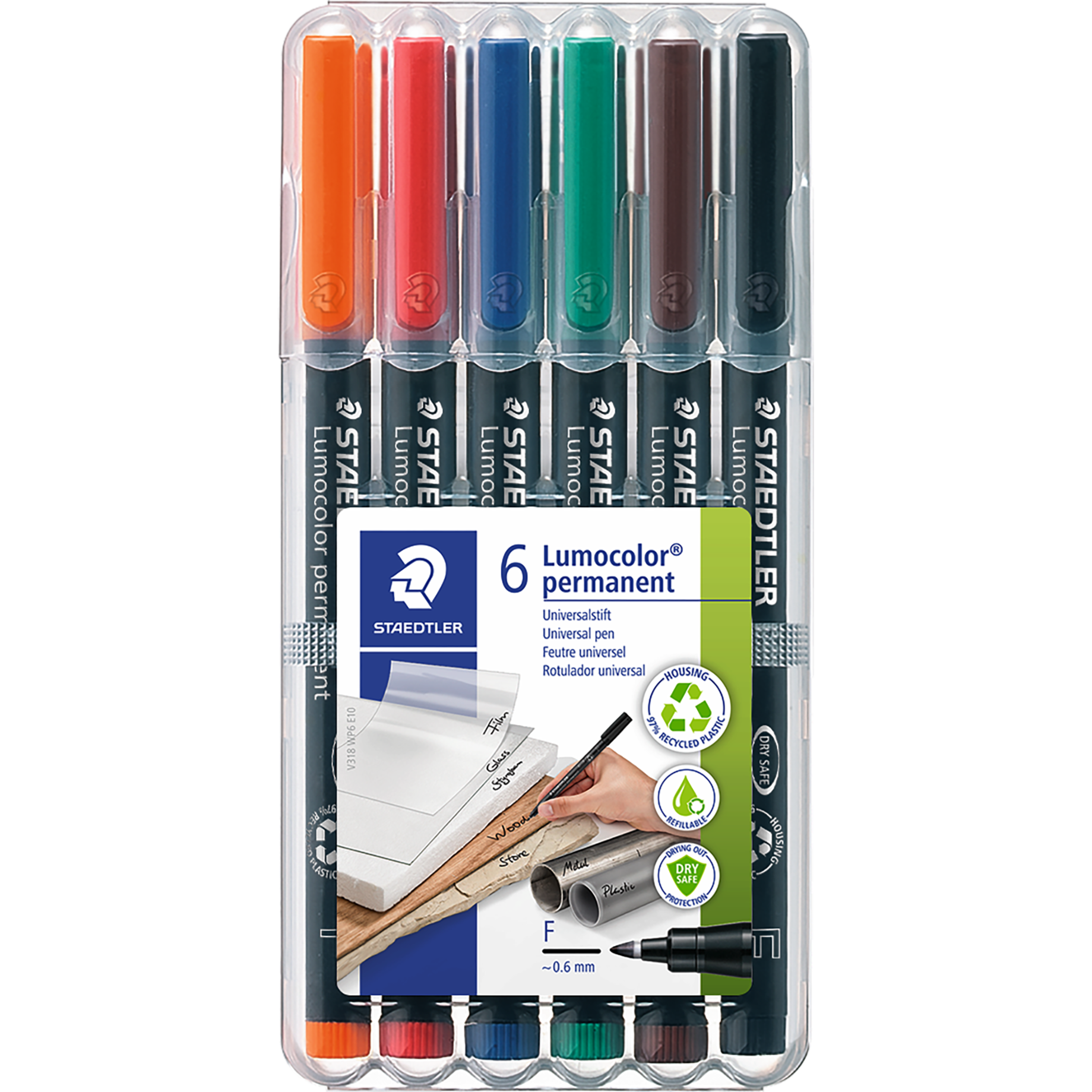 Lumocolor® 318 permanent Faserschreiber F