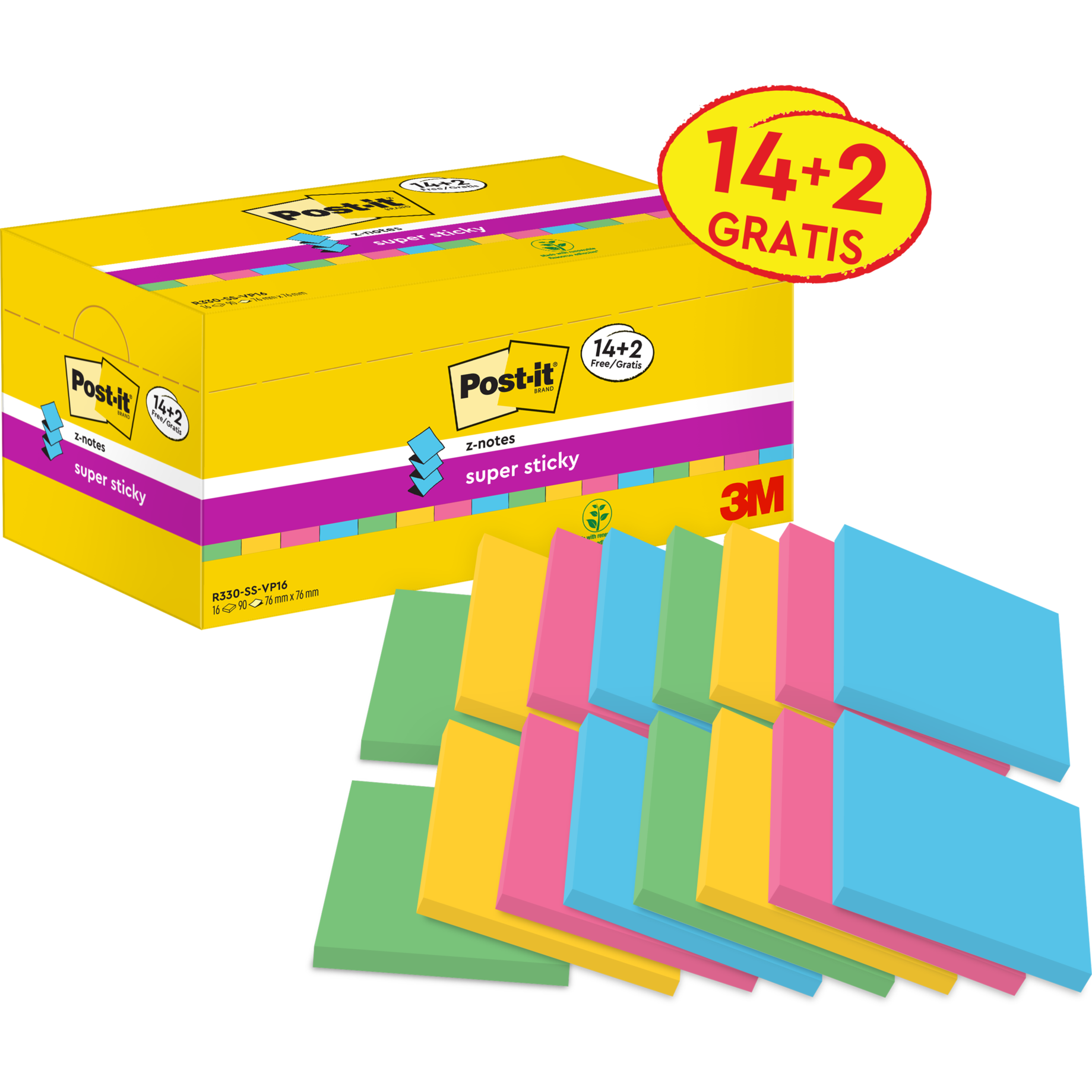 Super Sticky Z-Notes  Promotion 14+2