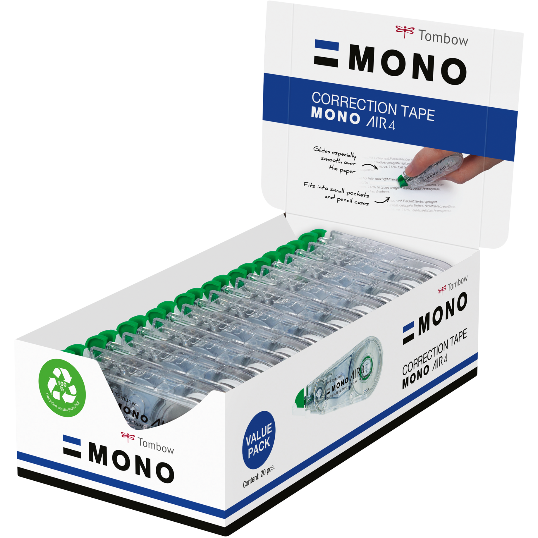 Korrekturroller MONO air Mehrwertpackung 15 + 5 gratis