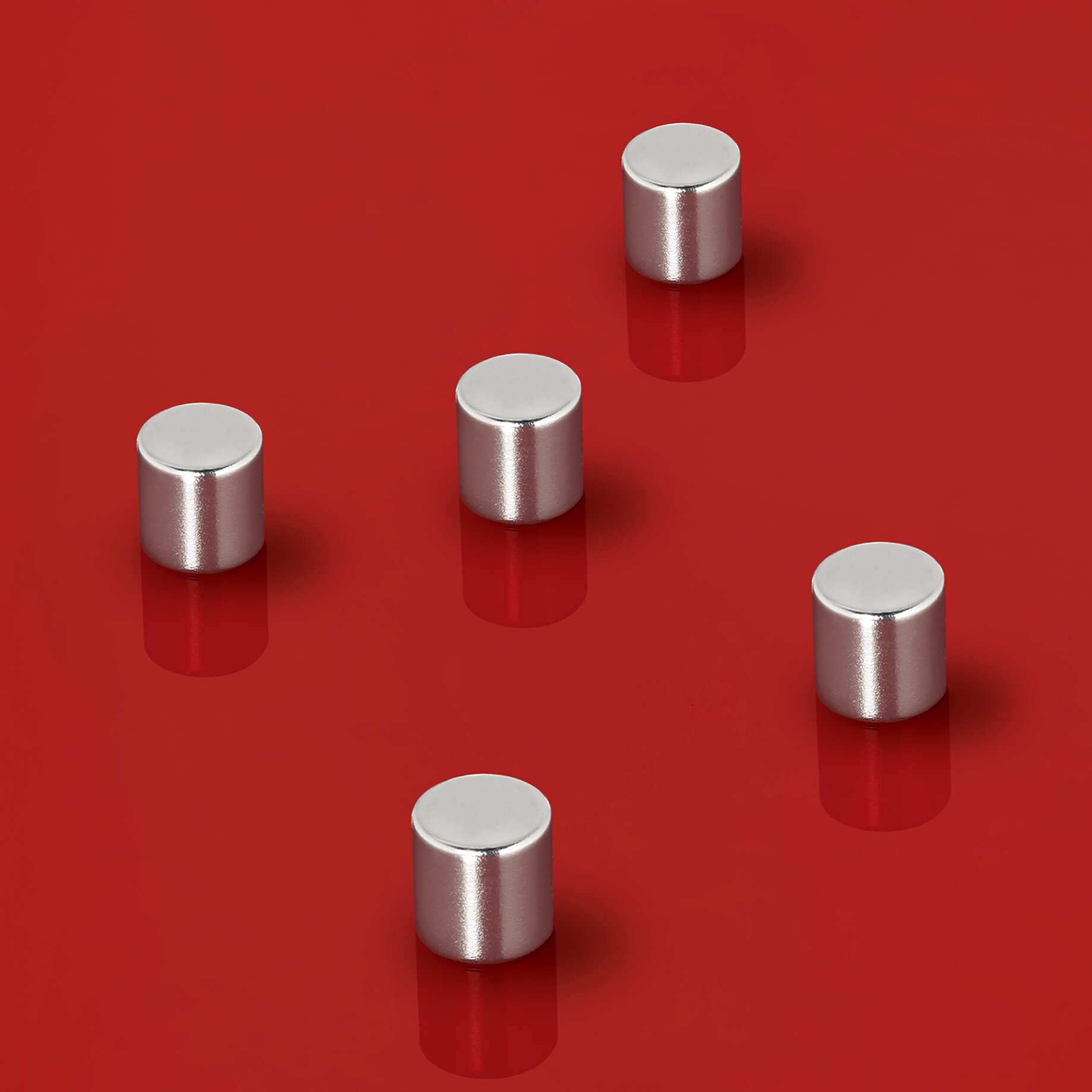 SuperDym-Magnet C5 "Strong", Zylinder-Design, vernickelt
