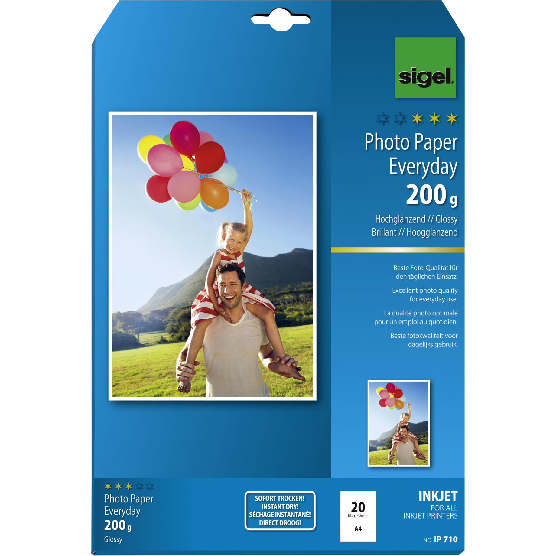 Inkjet-Fotopapier Everyday, hochglänzend