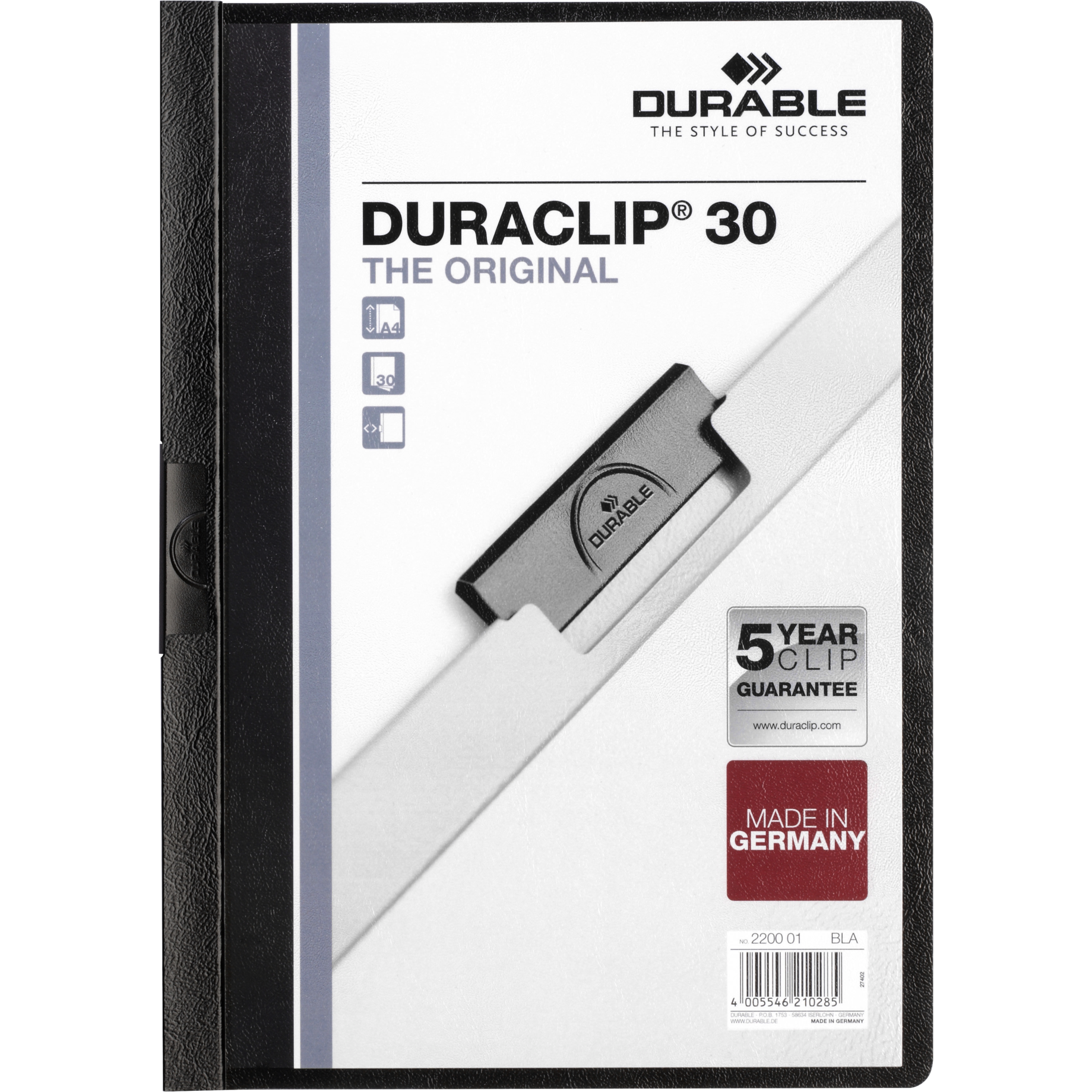 Klemm-Mappe DURACLIP® 30