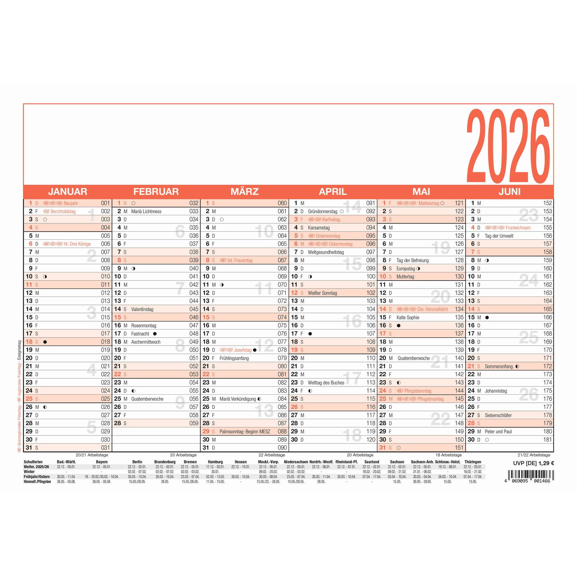 Text, Seite, Kalender