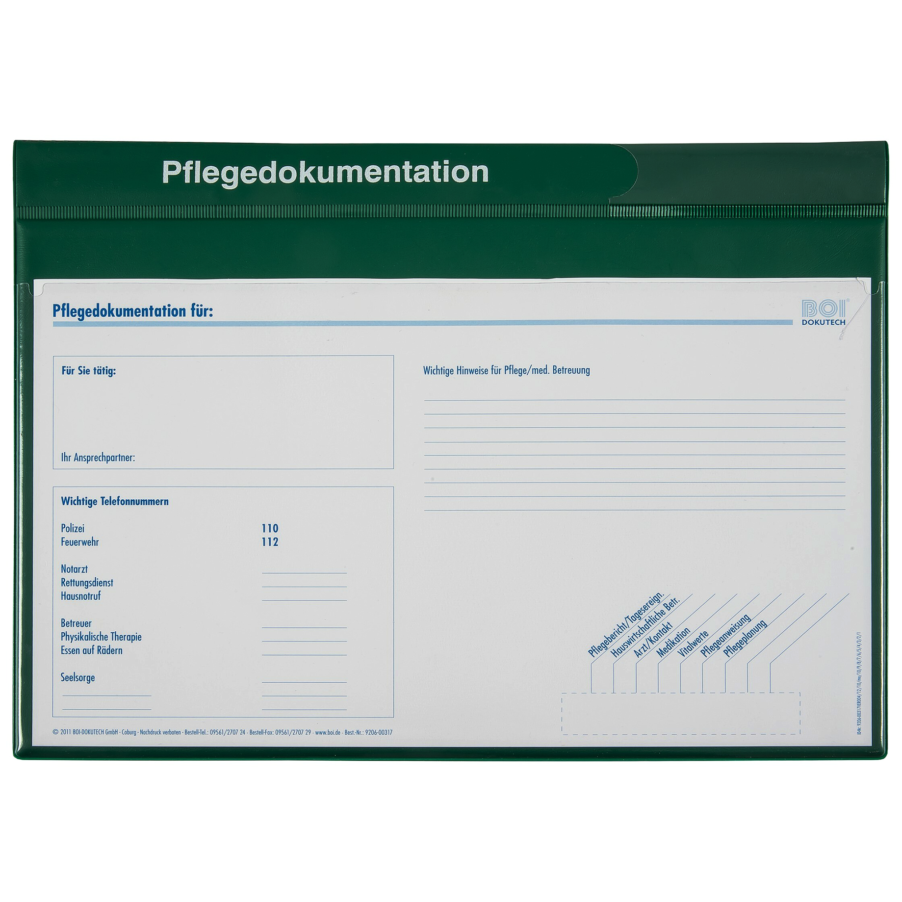 Patienten-Dokumentationsmappe "system-line"