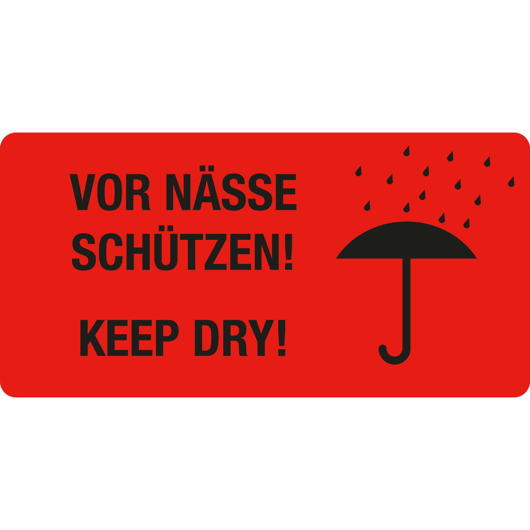 Warn- und Verpackungsetiketten selbstklebend
