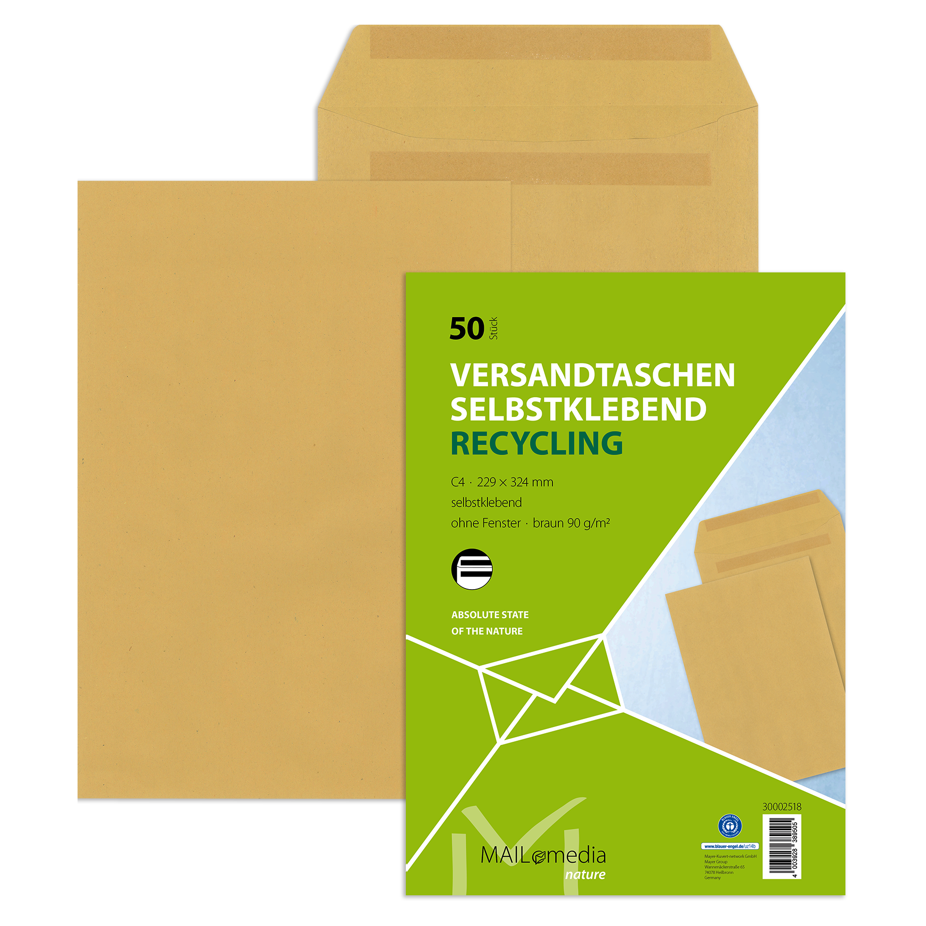 Versandtasche Kleinpackung DIN C4