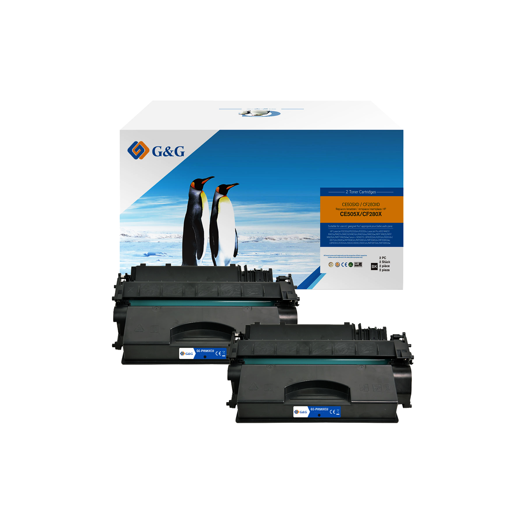 Toner kompatibel zu HP 05X/05XD, Canon 719H