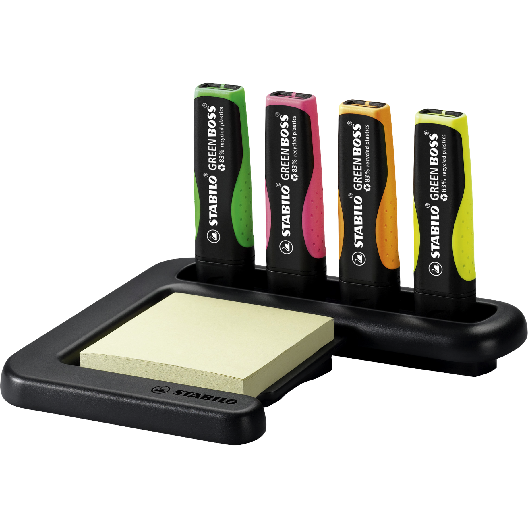 Textmarker STABILO® GREEN BOSS® Tischset