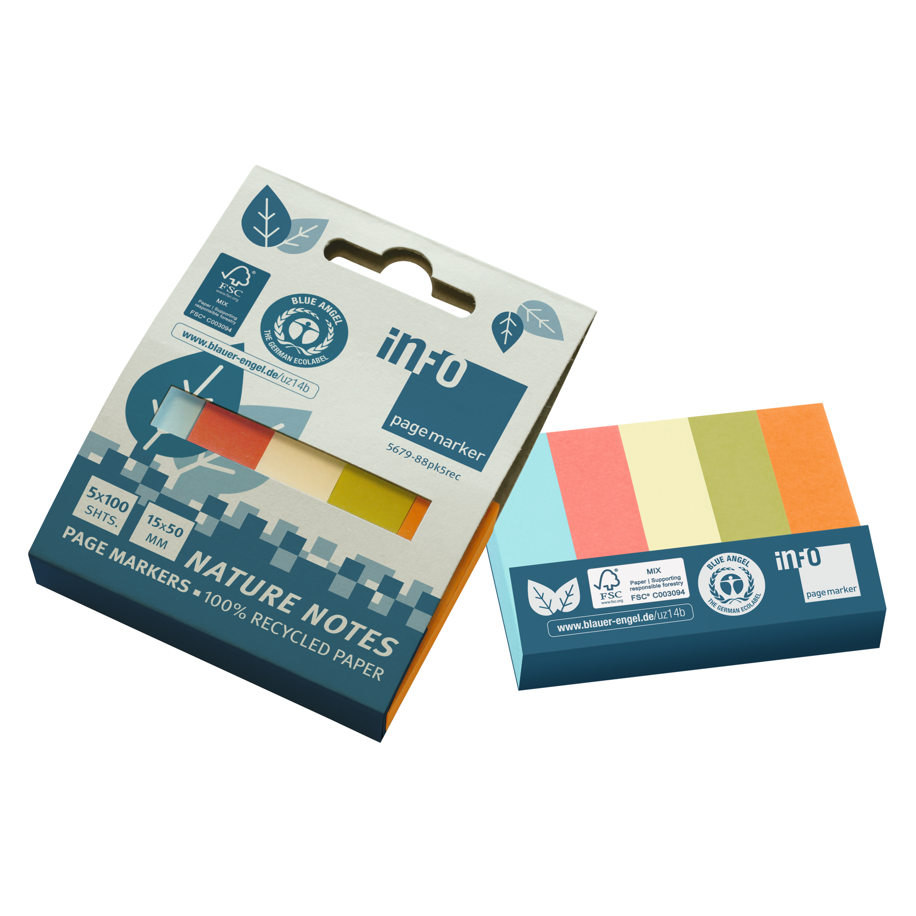 Page Marker Recycling 15 x 50 mm